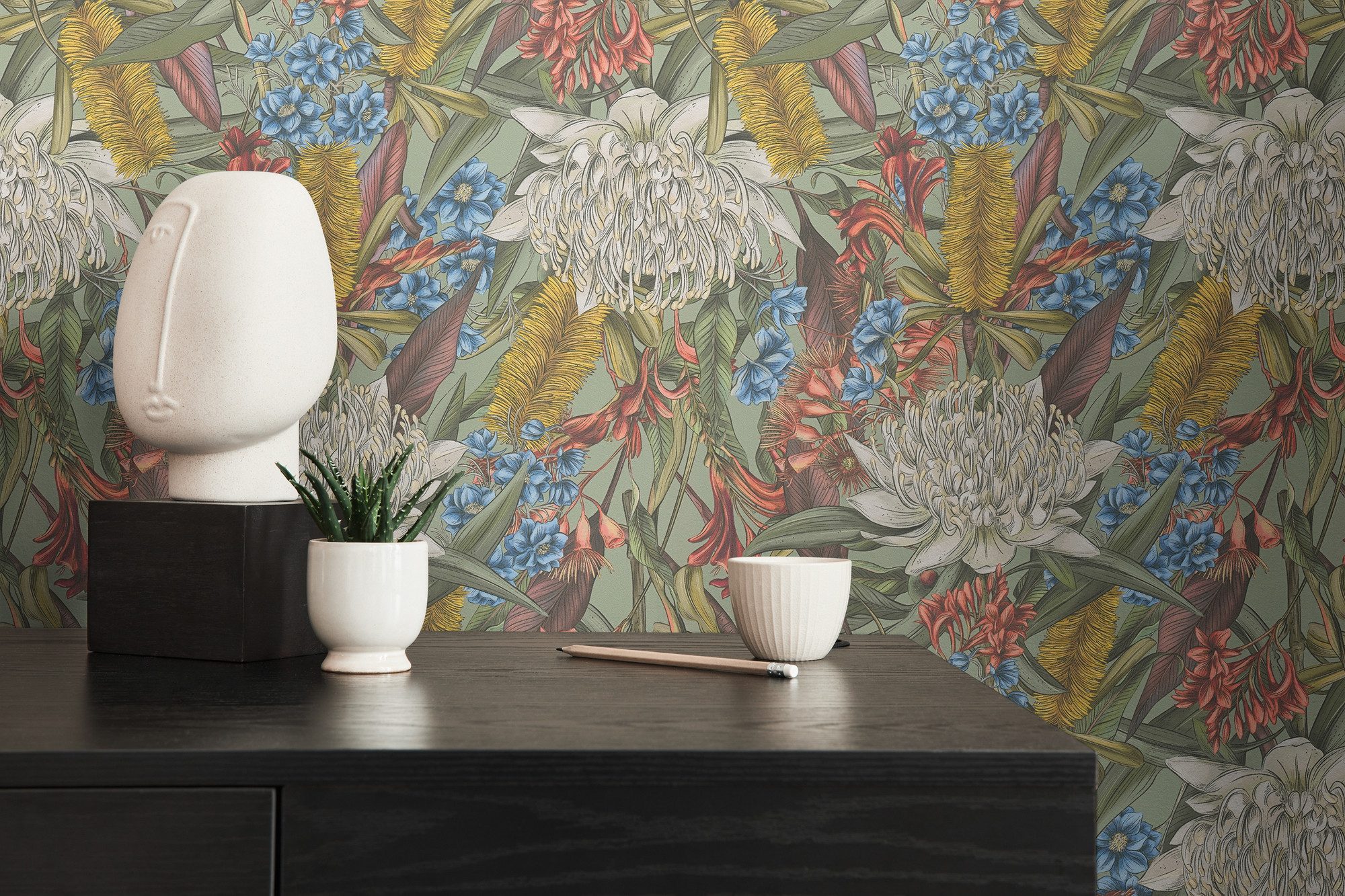 living walls Vliestapete Drawn Into Nature günstig online kaufen