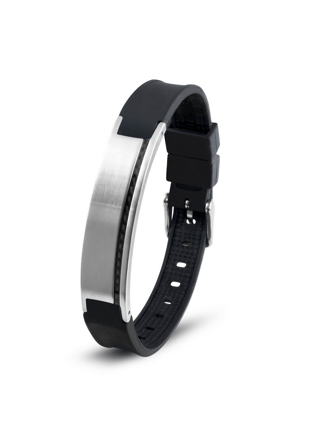 Lunavit Armband Lunavit Silikon Magnetarmband Carbo günstig online kaufen