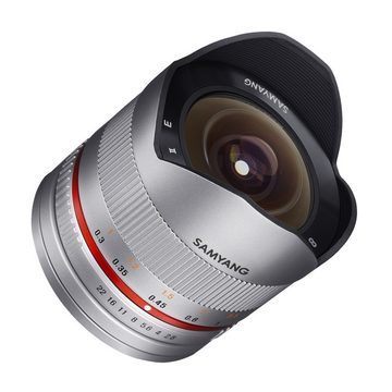 Samyang MF 8mm F2,8 Fisheye II APS-C Fuji X silber Fisheyeobjektiv