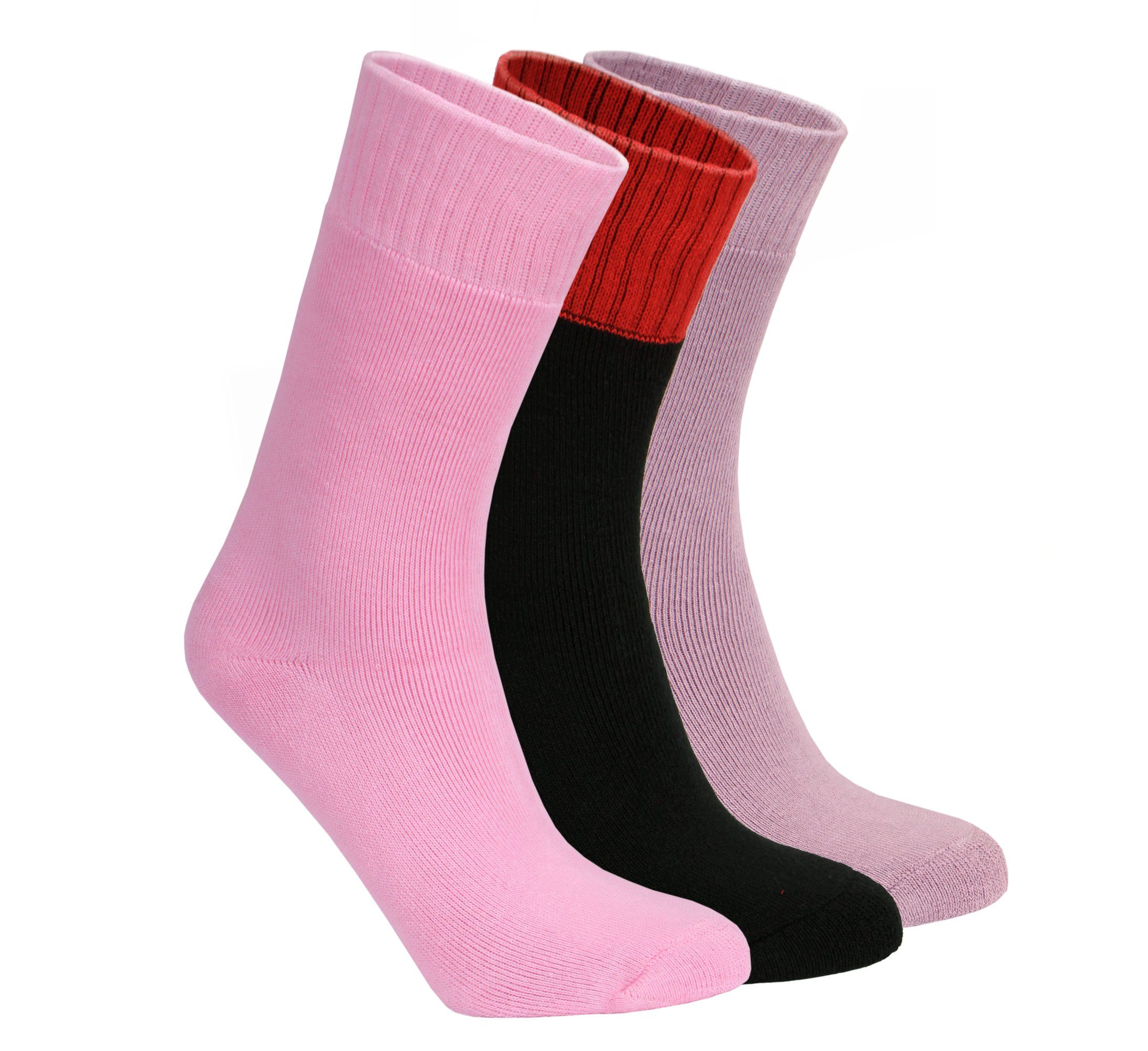 (Beutel, NoblesBox Asort-1 Damen Damen Warme Damen EU 3-Paar, 37-40 Wintersocken Arbeitssocken Größe) Thermosocken Socken,