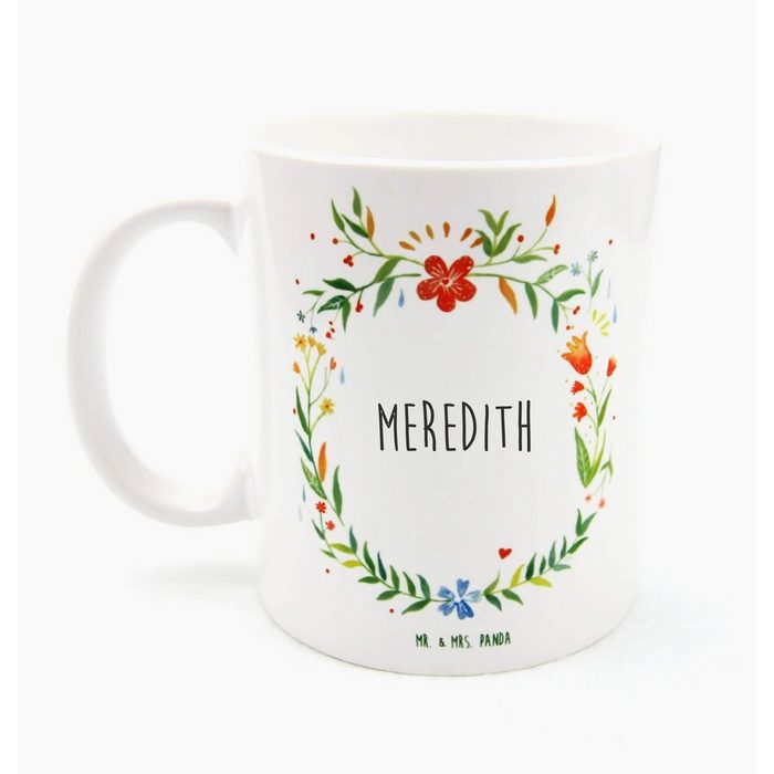 Mr. & Mrs. Panda Tasse Meredith - Geschenk Tee Büro Kaffeetasse Kaffeebecher Becher Fr Keramik