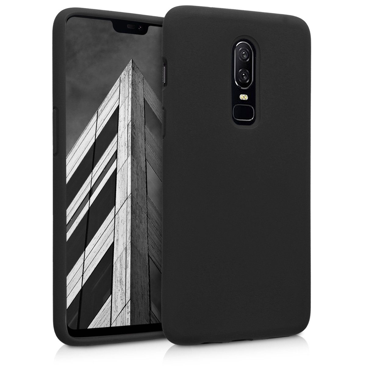 kwmobile Handyhülle Hülle für OnePlus 6, Hülle Silikon gummiert - Handyhülle - Handy Case Cover