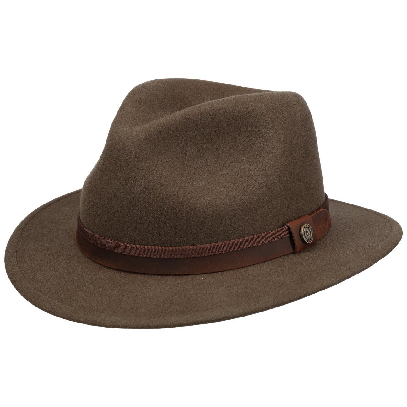 Balmoral Filzhut (1-St) Wollfilzhut mit Lederband