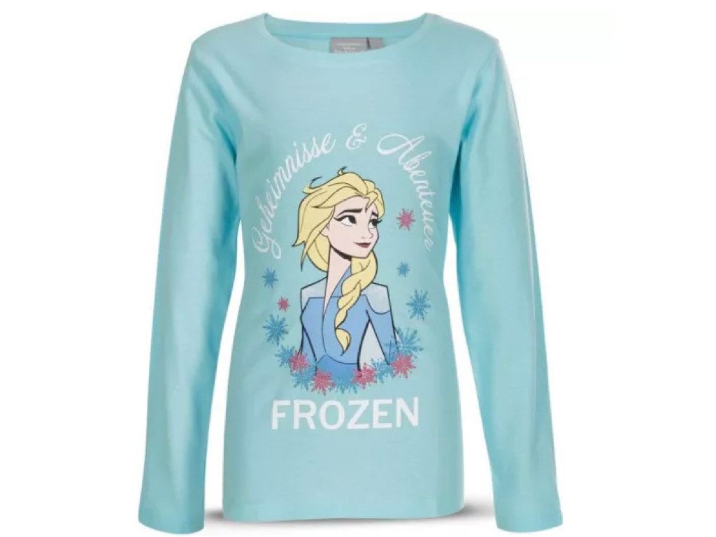Disney Frozen Langarmshirt Die Eiskönigin Anna und Elsa