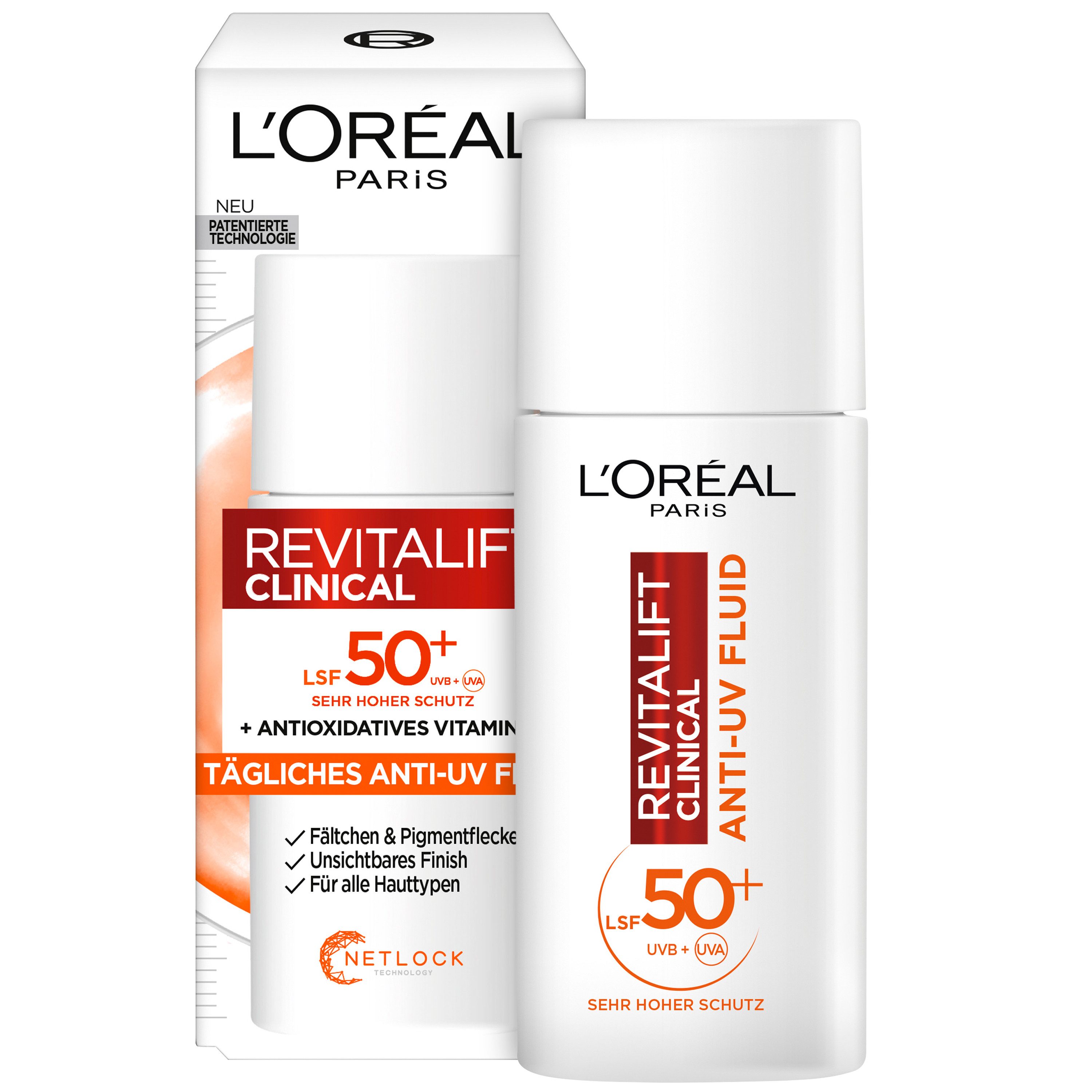 L'ORÉAL PARIS Sonnenschutzfluid Feuchtigkeitspflege mit LSF, mit Lichtschutzfaktor