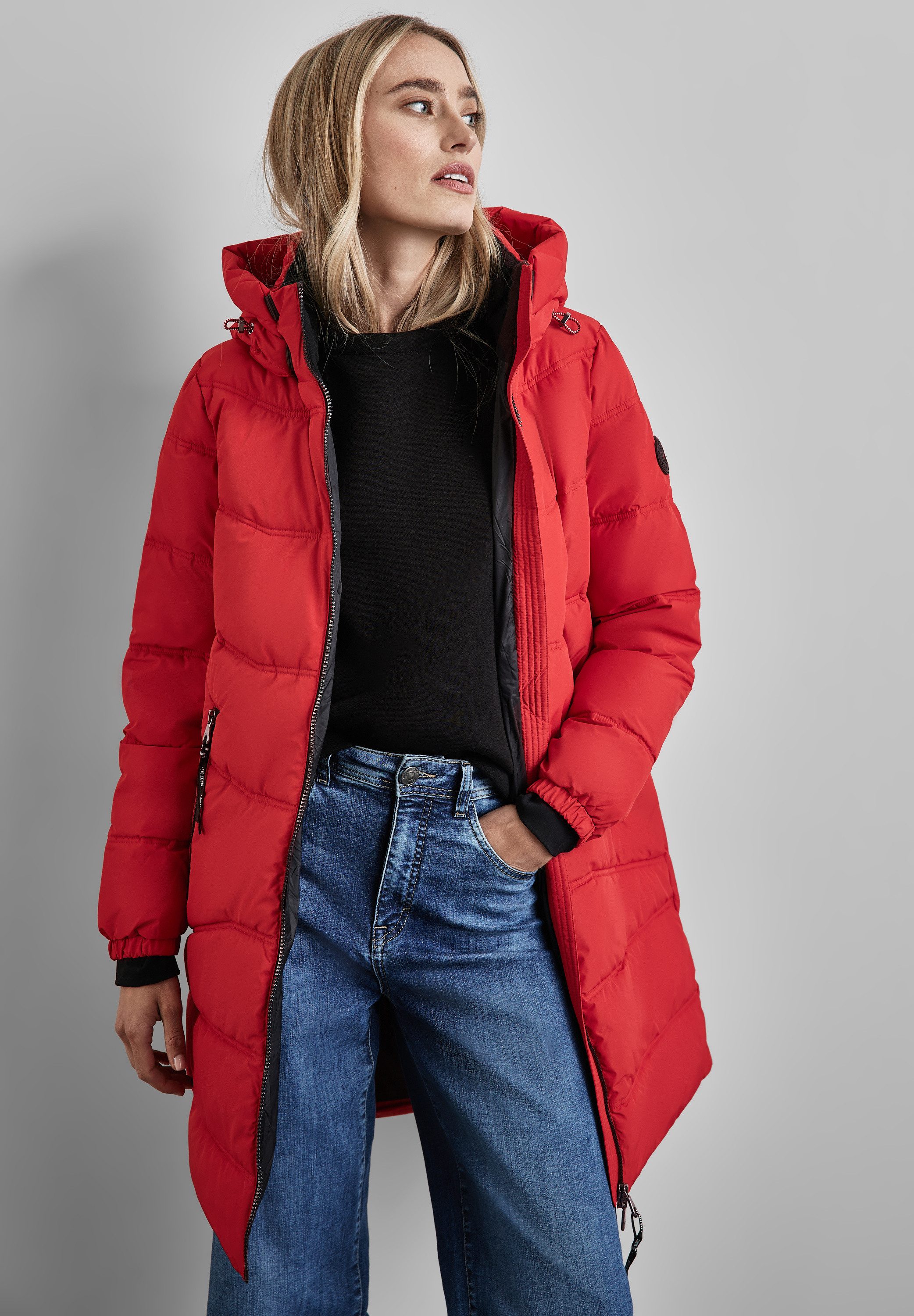 STREET ONE Steppjacke mit Kapuze