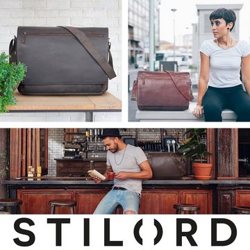 STILORD Laptoptasche "Jan" 15,6 Zoll Laptoptasche Leder