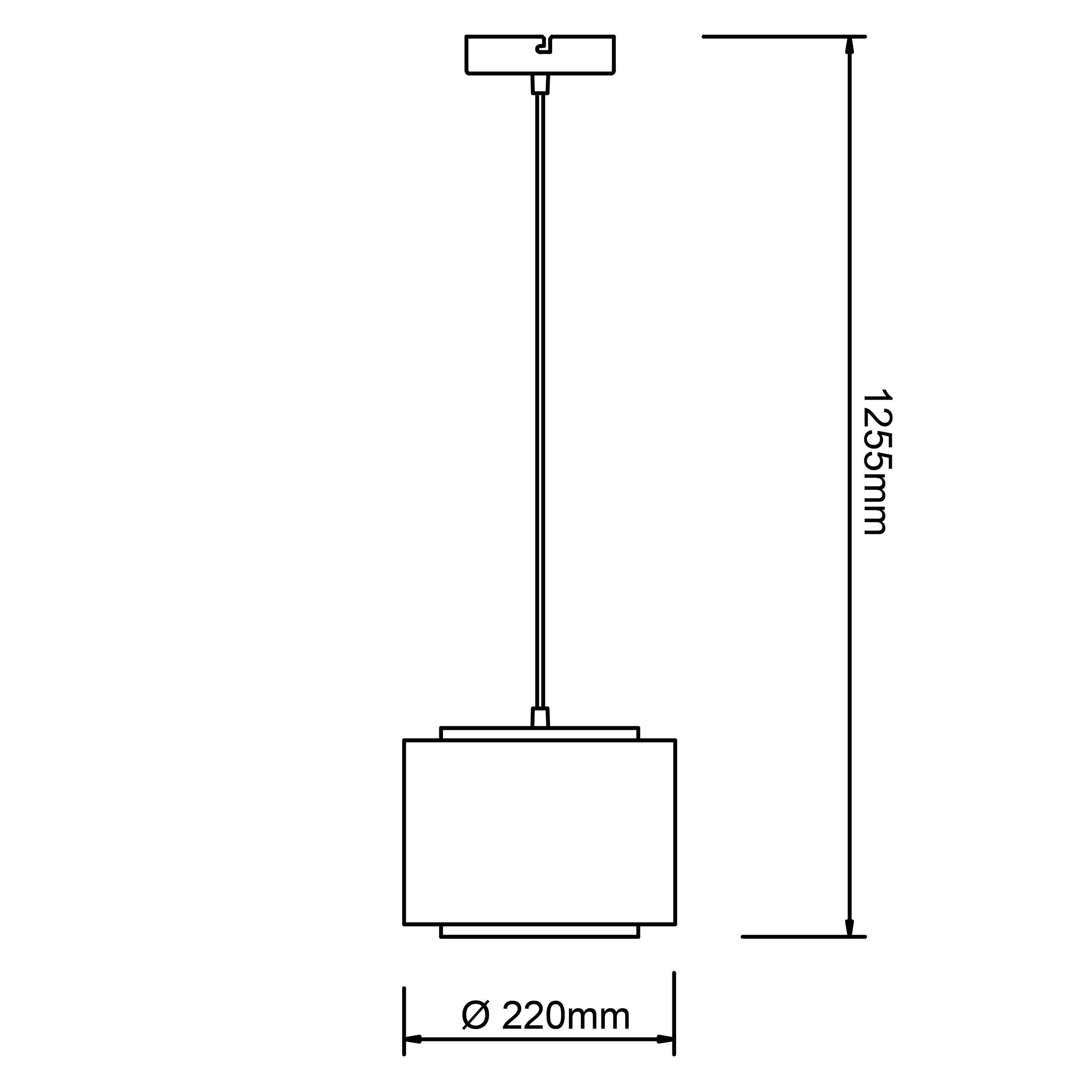 42W, Pendelleuchte schwarz/beige, Pendelleuchte Odar Lampe, 1x Odar, A60, E27, Brilliant Kabel 22cm