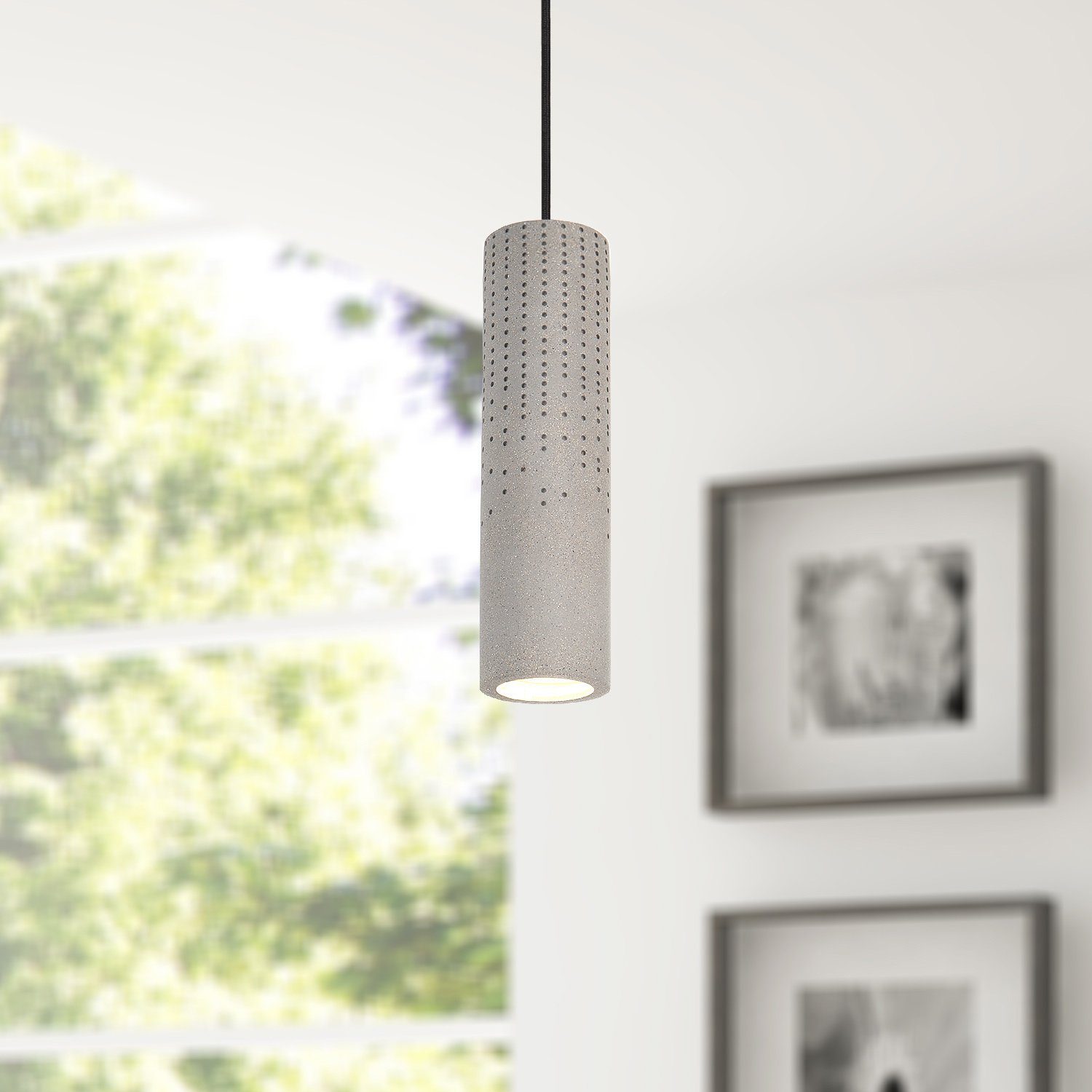 Paco Home GU10, Leuchtmittel, Wohnzimmer ohne BAROLL, Küche, Höhenverstellbar Lampe Esszimmer Pendelleuchte Für LED
