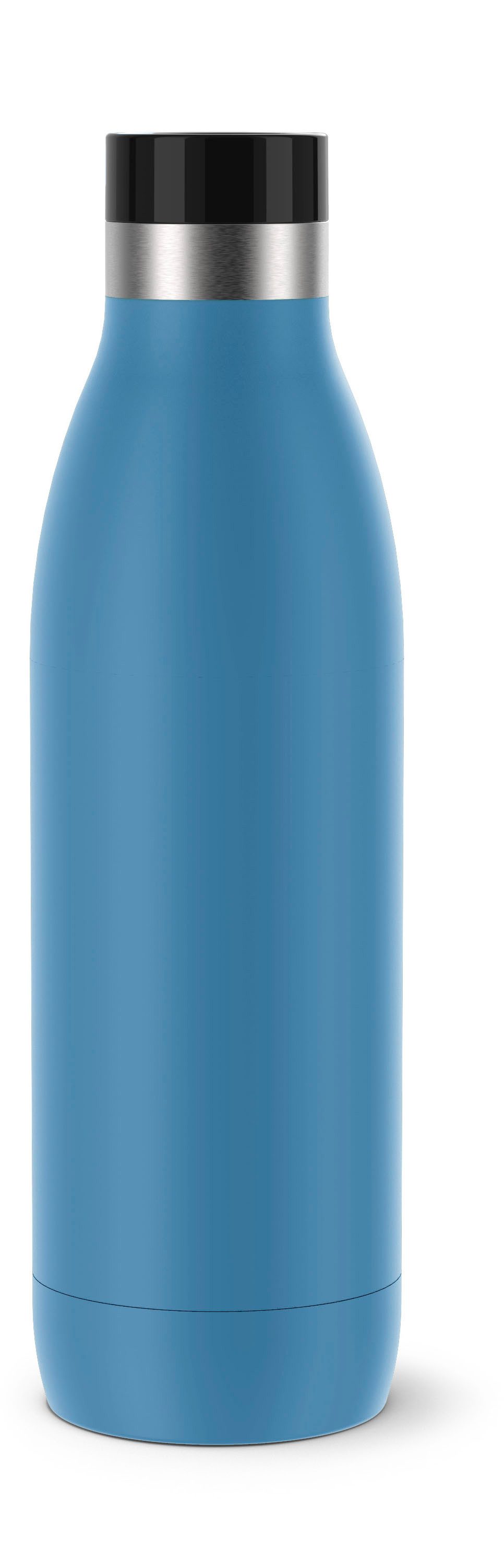 Emsa Isolierflasche Trinkflasche Bludrop, Edelstahl, Quick-Press Deckel, 360° Trinkgenuss, 12h warm/24h kühl