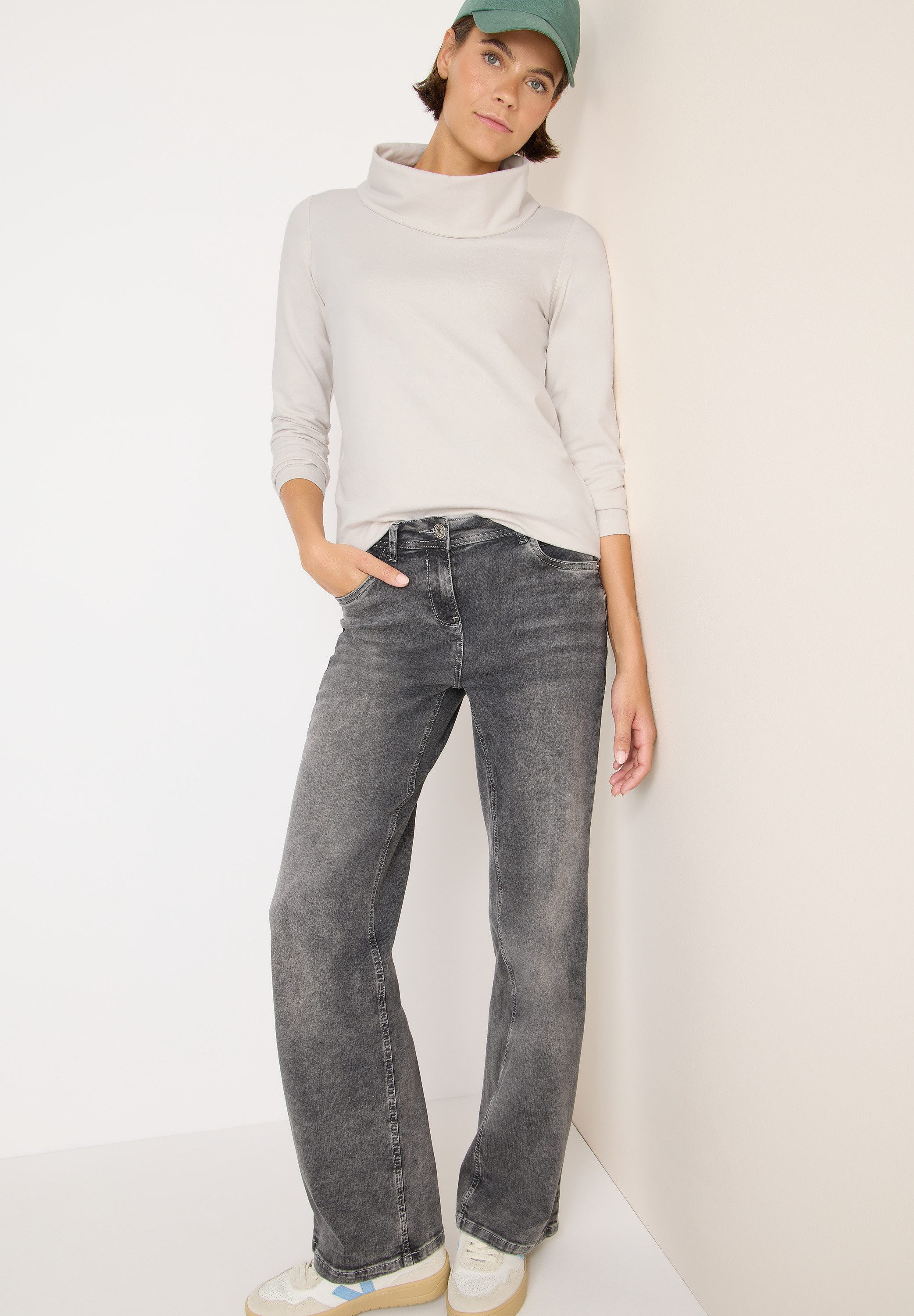 CECIL 3/4-Arm-Shirt mit großem Kragen – Bild 5 von 5