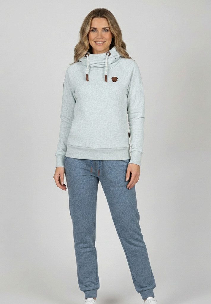 naketano Hoodie Kapuzenpullover Damen Baumwolle, weich, Kapuze, Kängurutasche (Spar-Set, Mandy Spezial) Hoodie, weiche Sweatware, Rippbündchen, Streetwear, Loungewear