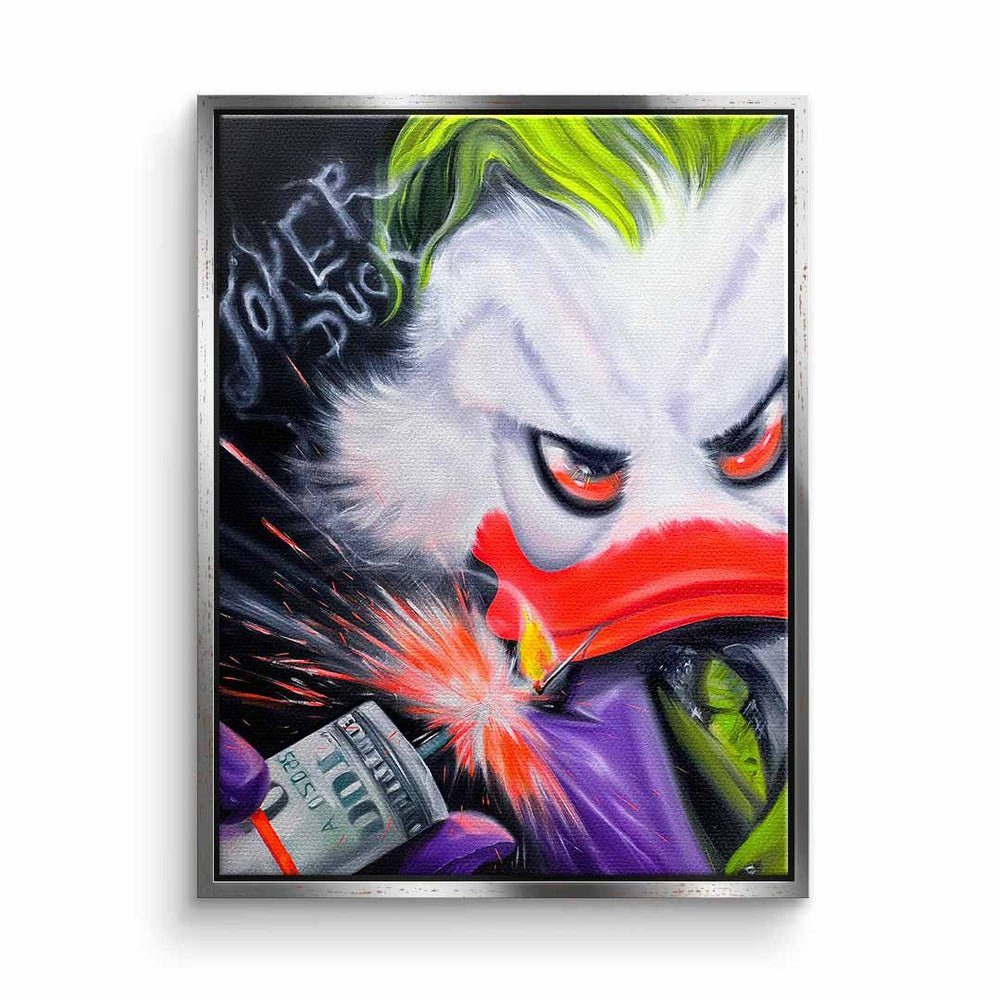 Art by Duck Premium Viqa Motivationsbild ohne - Leinwandbild, Rahmen - designed DOTCOMCANVAS® Joker