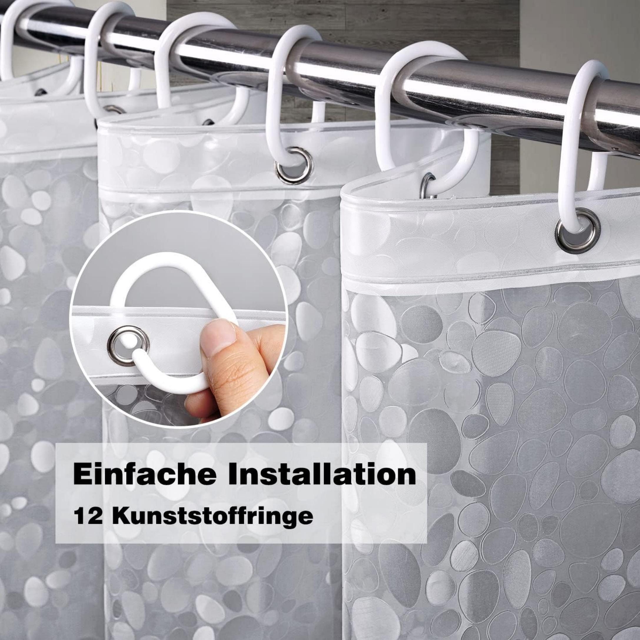 Kaket Duschvorhang Duschschirm,mit Gewicht Magnet unten,wasserdicht, günstig online kaufen