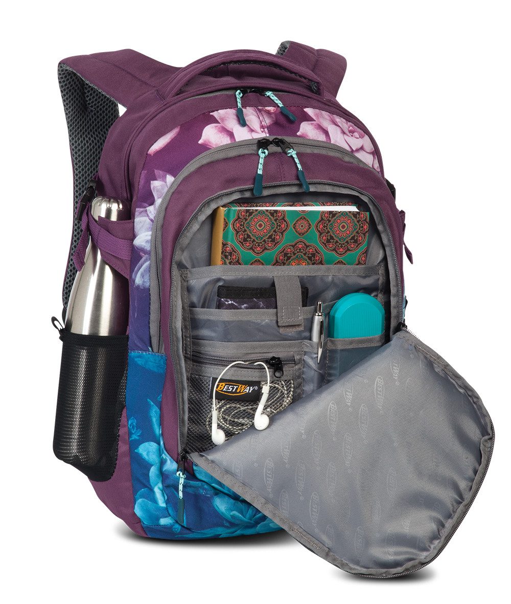 Ebaxx Schulrucksack Groß Rucksack Schulranzen Tasche Schul Mädchen Jungen