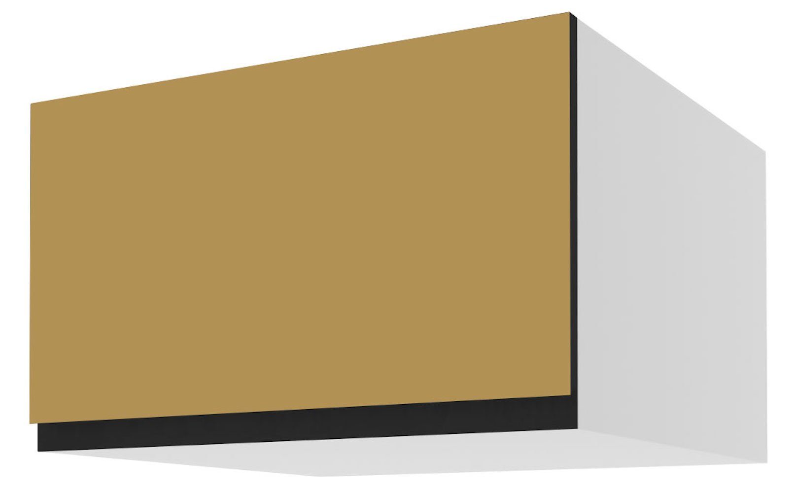 Velden mit Korpusfarbe Front- wählbar Klapphängeschrank und 60cm Klappe Feldmann-Wohnen grifflos matt gold super