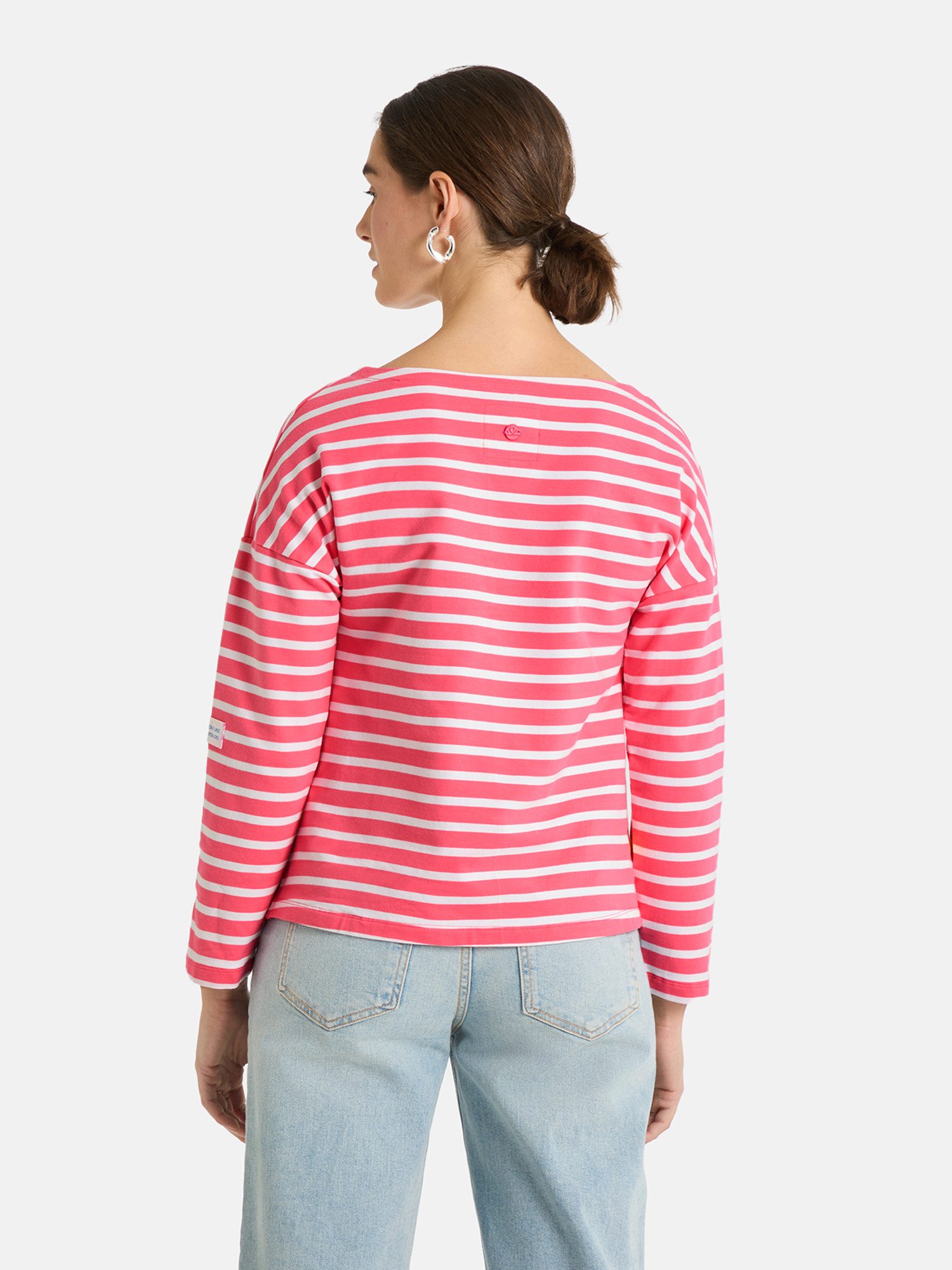 Lieblingsstück Langarmshirt StineL mit U-Boot Ausschnitt, Streifenmuster