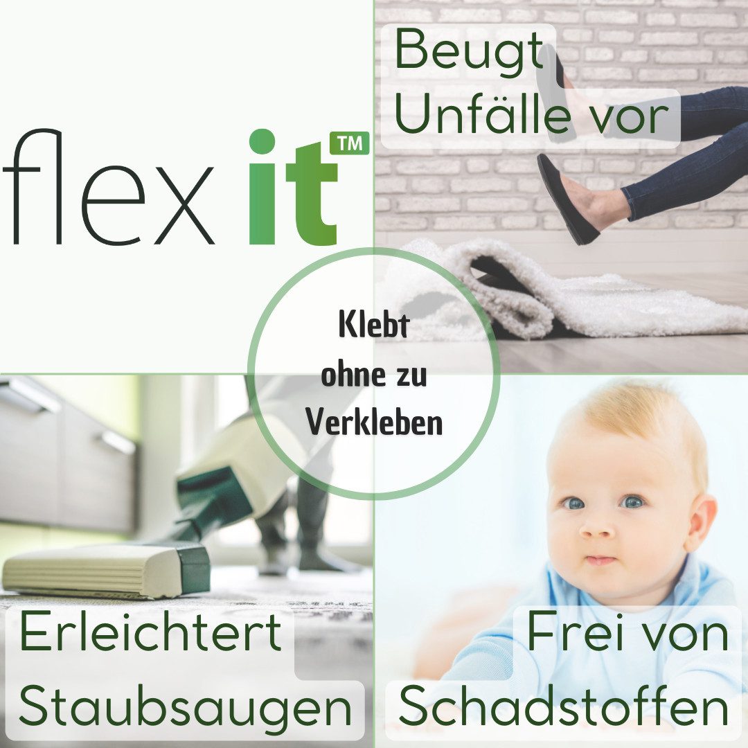flex it Antirutsch Teppichunterlage flex it® Classic Standard - Antirutschmatte für Teppiche, (1-St), Kein Verkleben und keine Rückstände