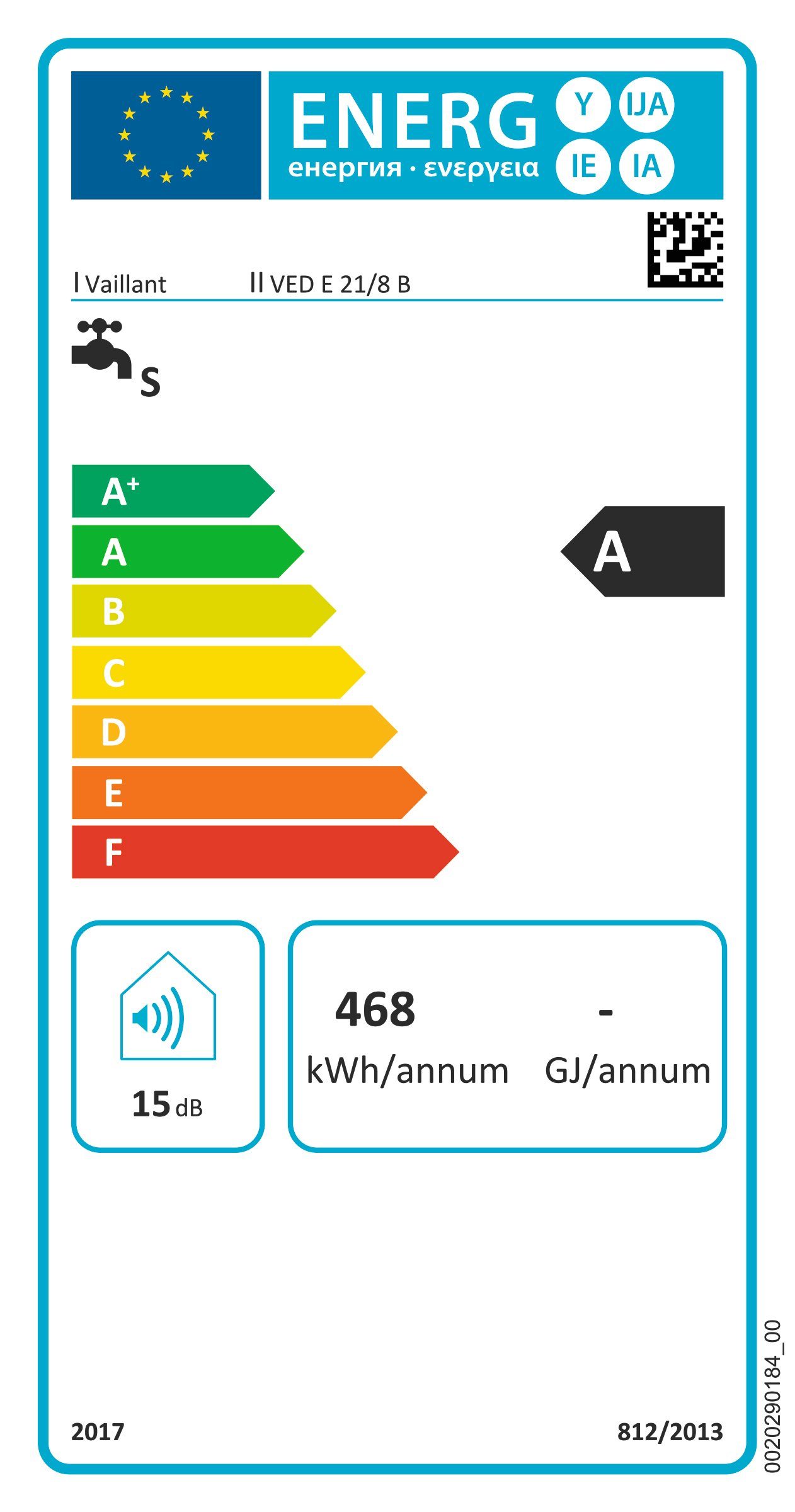 Energieeffizienzklasse: 