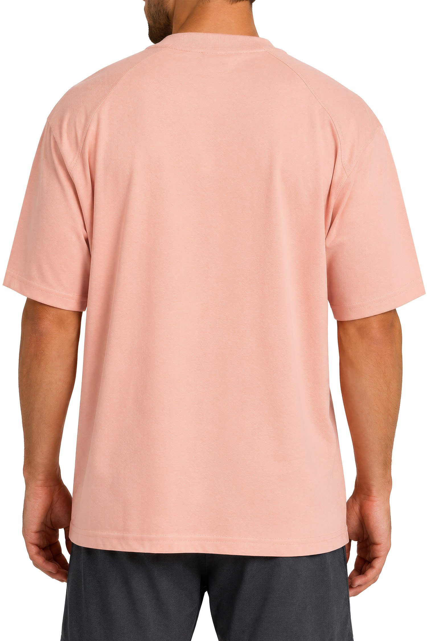 Reichstadt Oversize-Shirt Herren Relaxed Fit Kurzarmshirt 23RS041 mit Stitching am Kragen – Bild 2 von 5