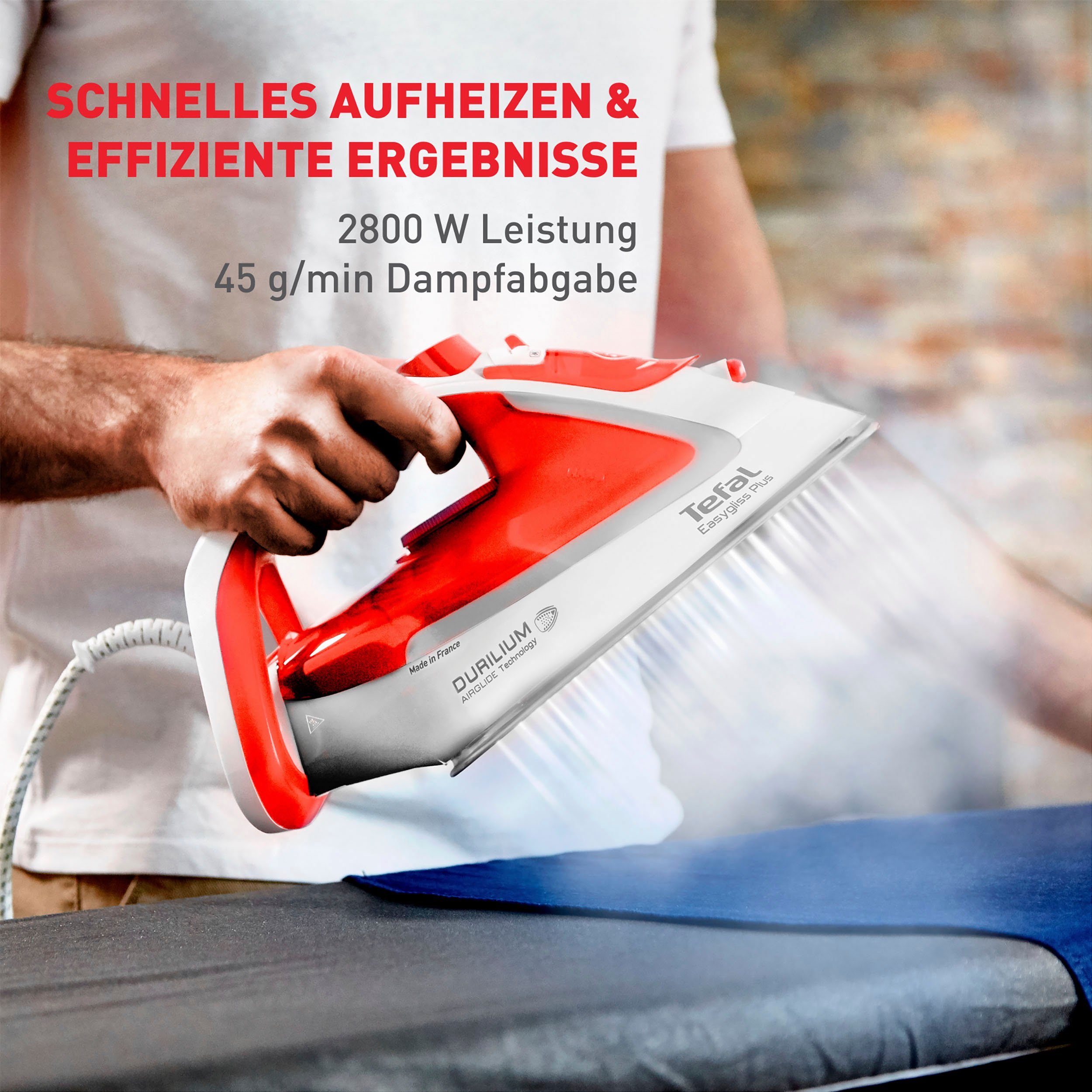 Tefal Dampfbügeleisen Tefal FV5738 Easygliss Plus, 2800 W – Bild 3 von 5
