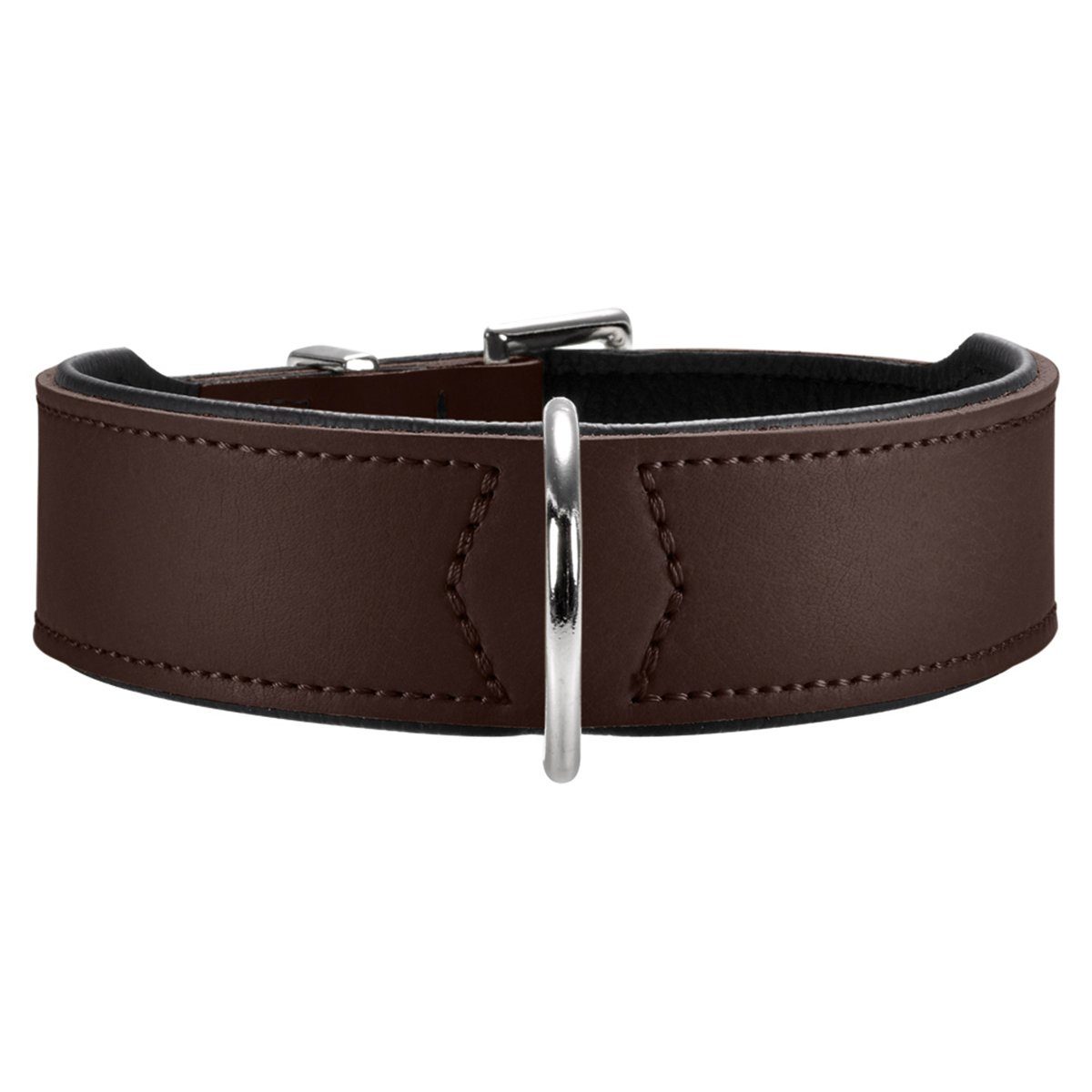 Hunde-Halsband Halsband Basic braun/schwarz
