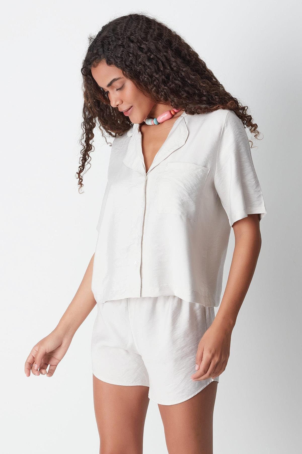 C&CITY Hosenanzug Kurzarmhemd und Shorts Set günstig online kaufen