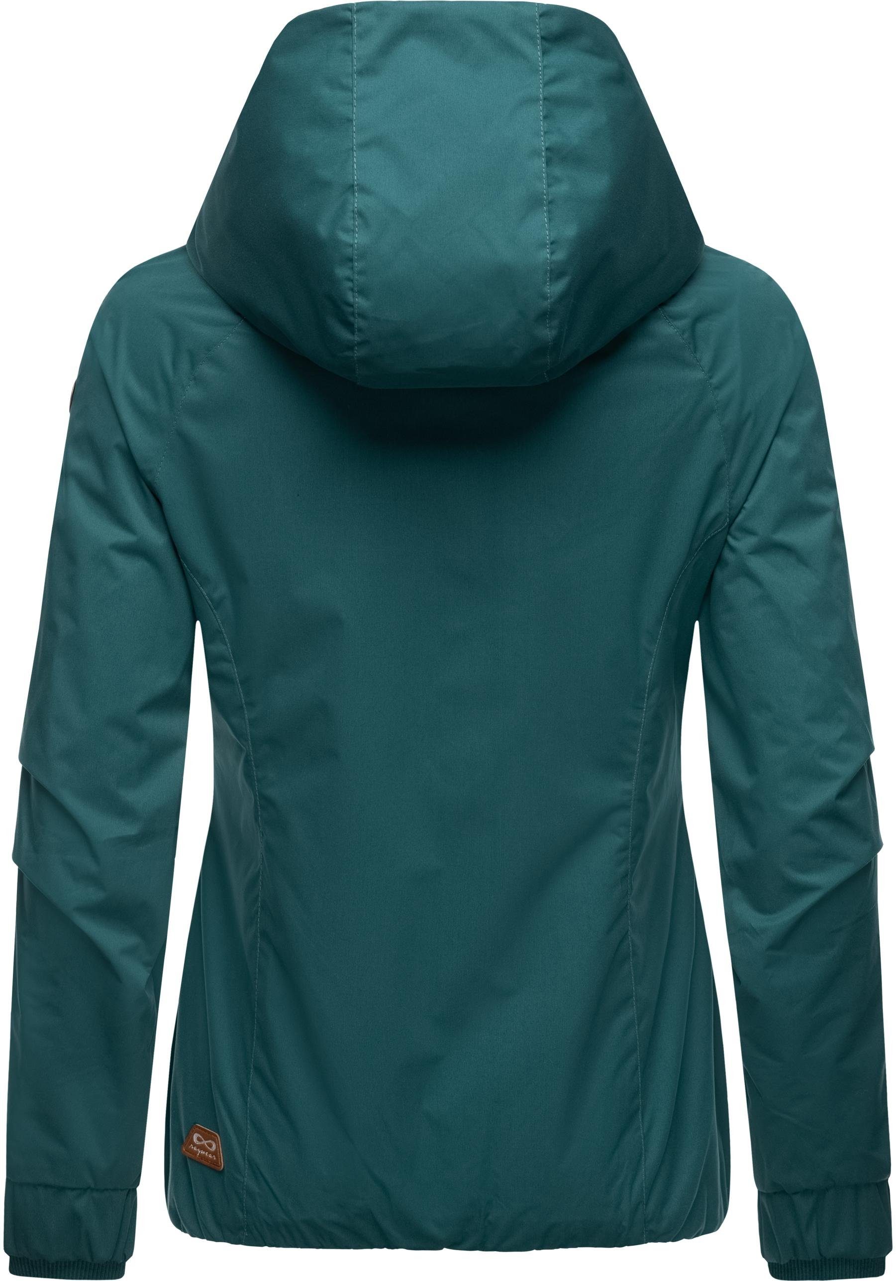 Ragwear Outdoorjacke Dizzie Wasserdichte Übergangsjacke mit großer Kapuze