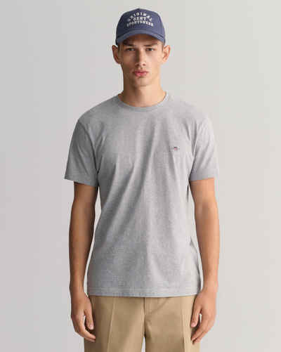 Gant T-Shirt SLIM SHIELD SS T-SHIRT mit Logostickerei auf der Brust