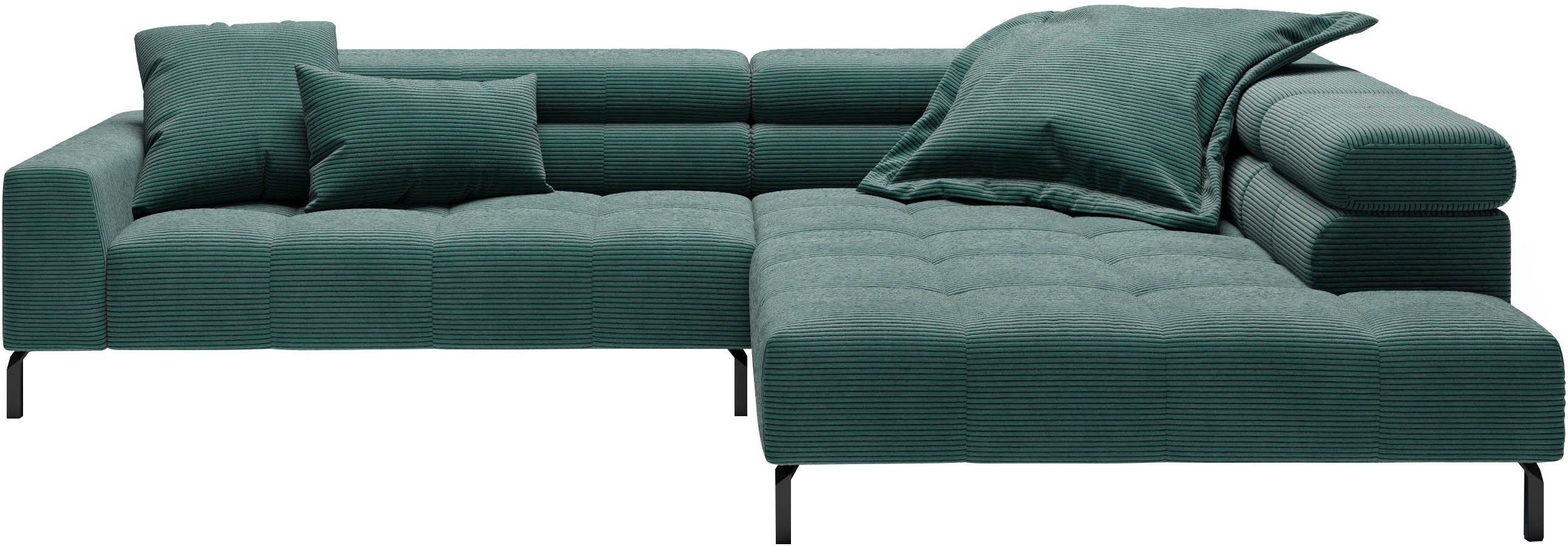 Home affaire Ecksofa Claya, 311 cm breit, L-Form, inkl. Kopfteilverstellung, ohne elektrischen Sitzvorzug