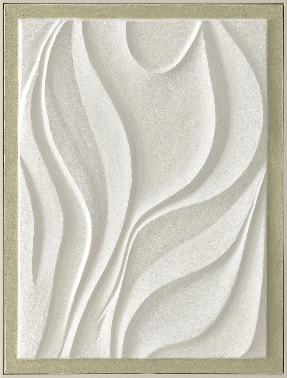 ArtUniverse Gemälde Weiße Wellen 75x100 cm, Abstrakt