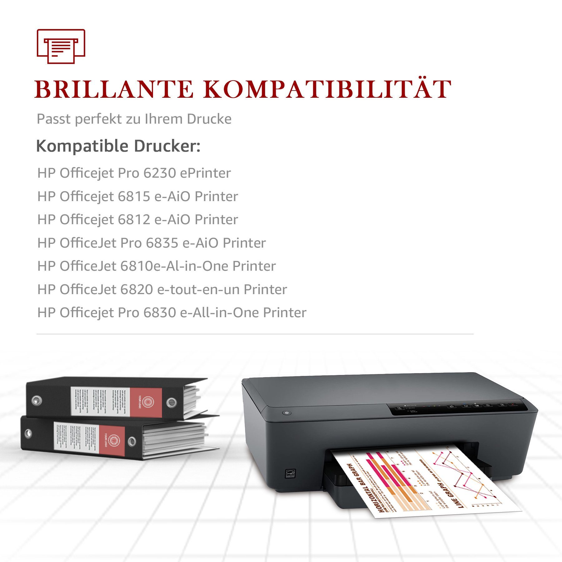 Toner Kingdom 5er 6820 6220 (0-tlg) für Tintenpatrone Multipack 6800 935XL HP Pro 934XL 6815 Officejet