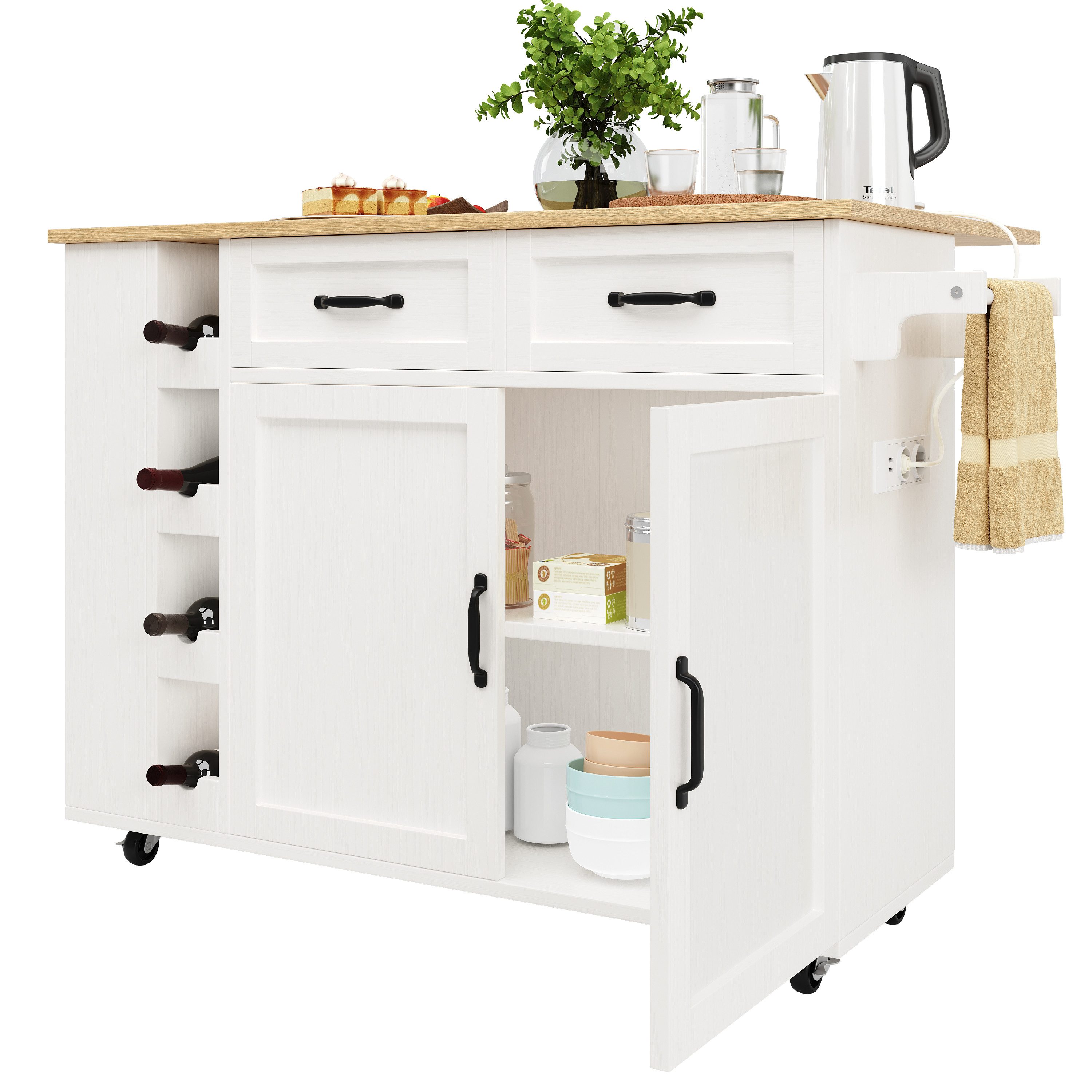 i@home Kücheninsel Küchenschrank, Buffetschrank, Speisewagen mit günstig online kaufen