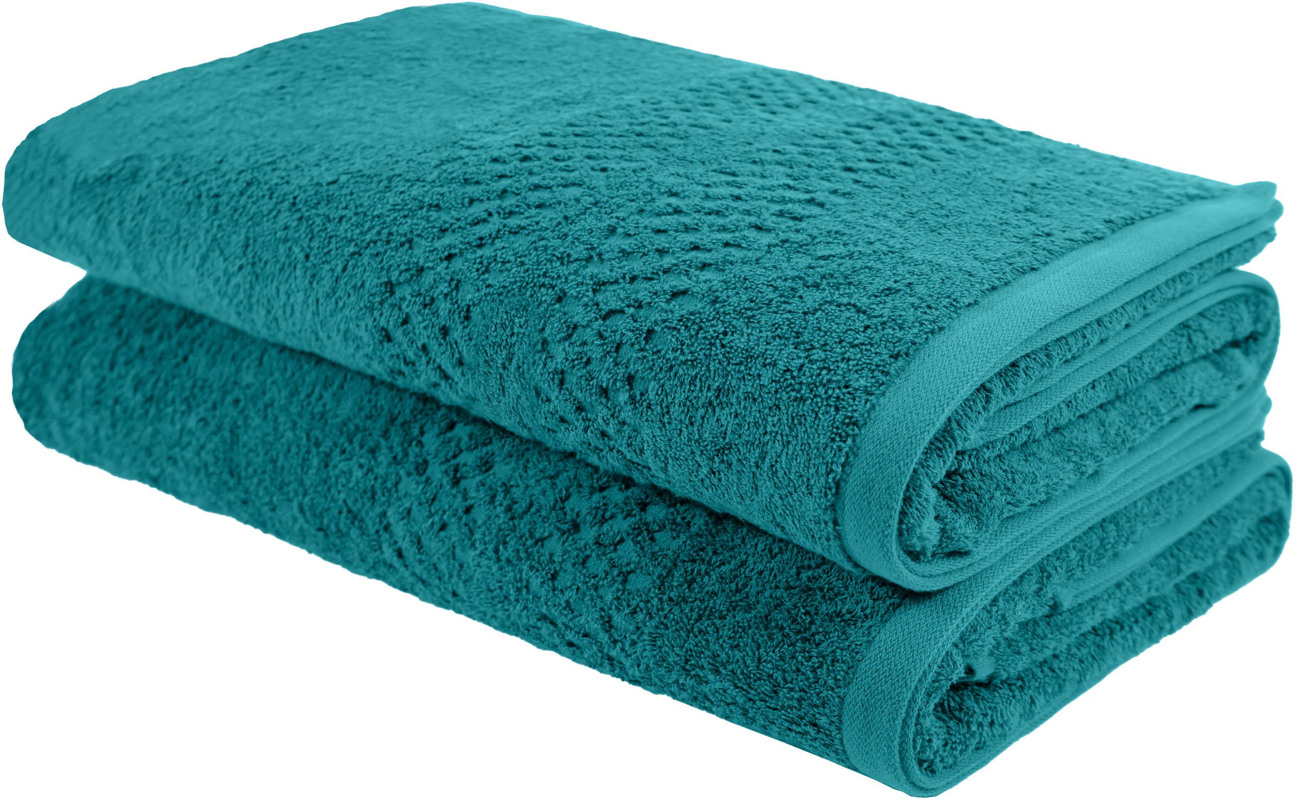 OTTO home Saunatuch Regona, 80x200cm, flauschig und weich, 100% Baumwolle, 500 gr/m², Frottier (Set, 2-St), Premium Handtücher mit Bordüre, Handtuch-Set, 5 Jahre Garantie