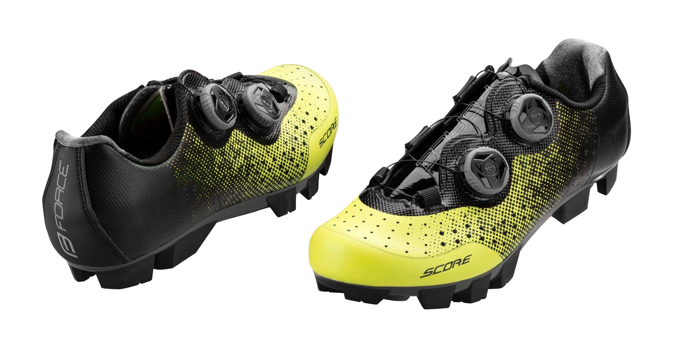 FORCE MTB Schuhe SCORE gelb-schwarz gesprenkelt günstig online kaufen