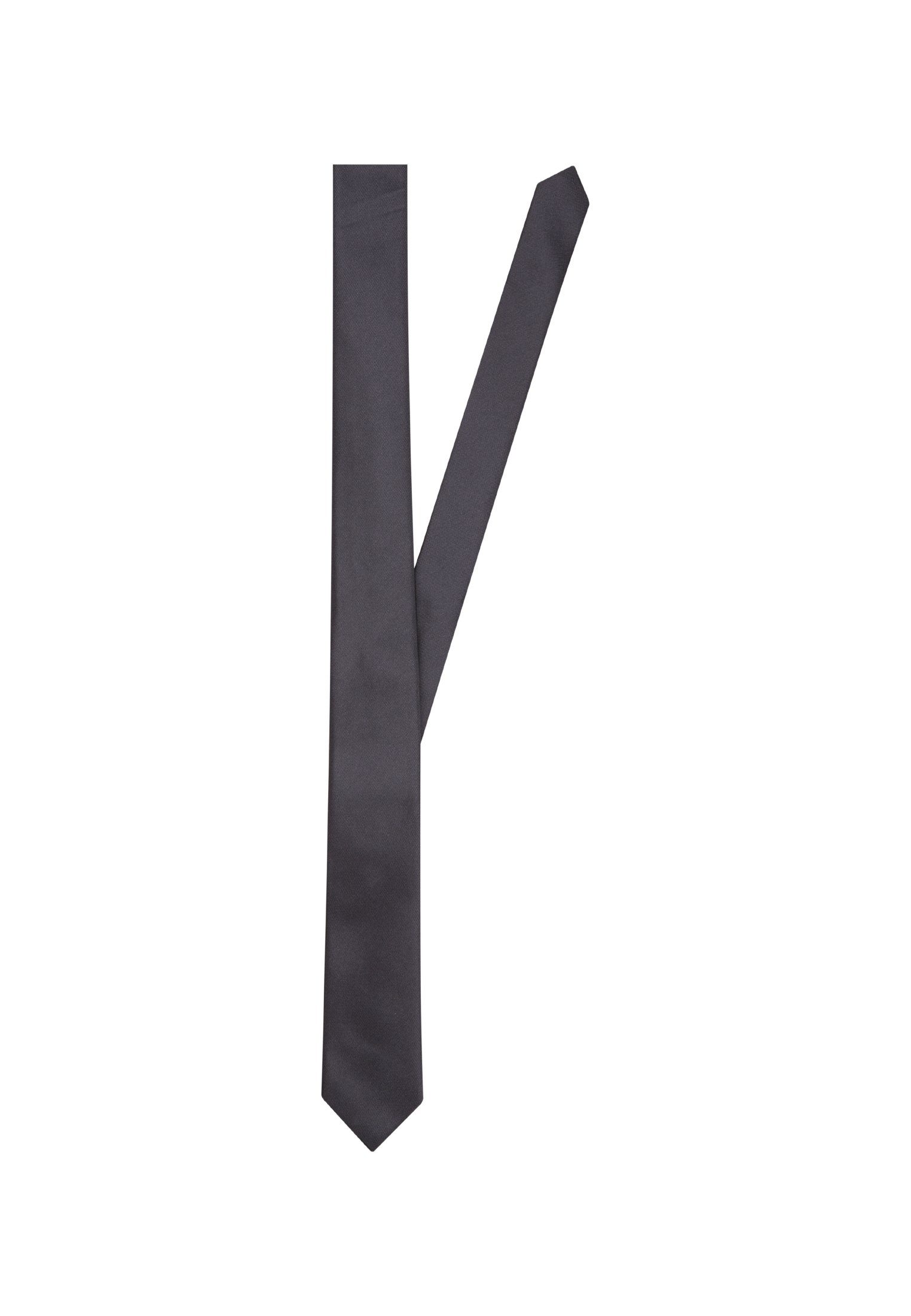 seidensticker Krawatte Slim Schmal (5cm) Uni Grau