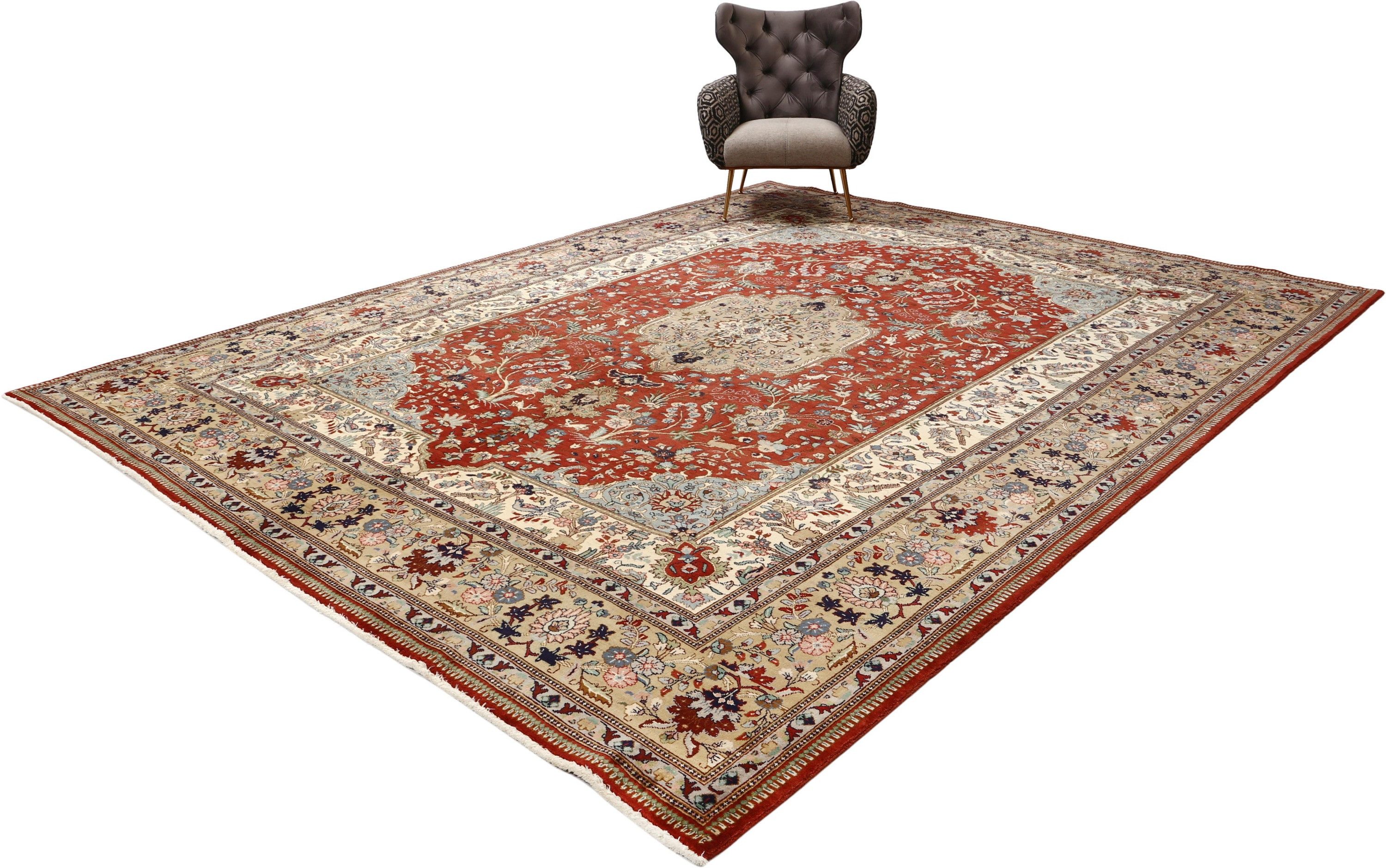 Carpet Avenue Teppich Tabriz Tabatabai Patina 378x304, Rechteck, Höhe: 7 mm