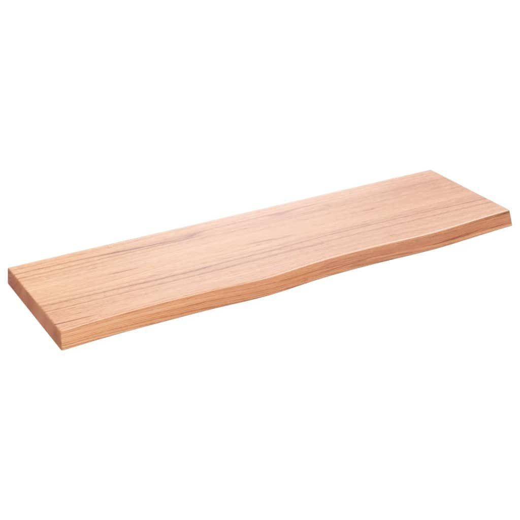 vidaXL Waschtisch 100 x 30 x 4 cm Waschtischplatte Hellbraun 100x30x4 cm Massivholz Beha