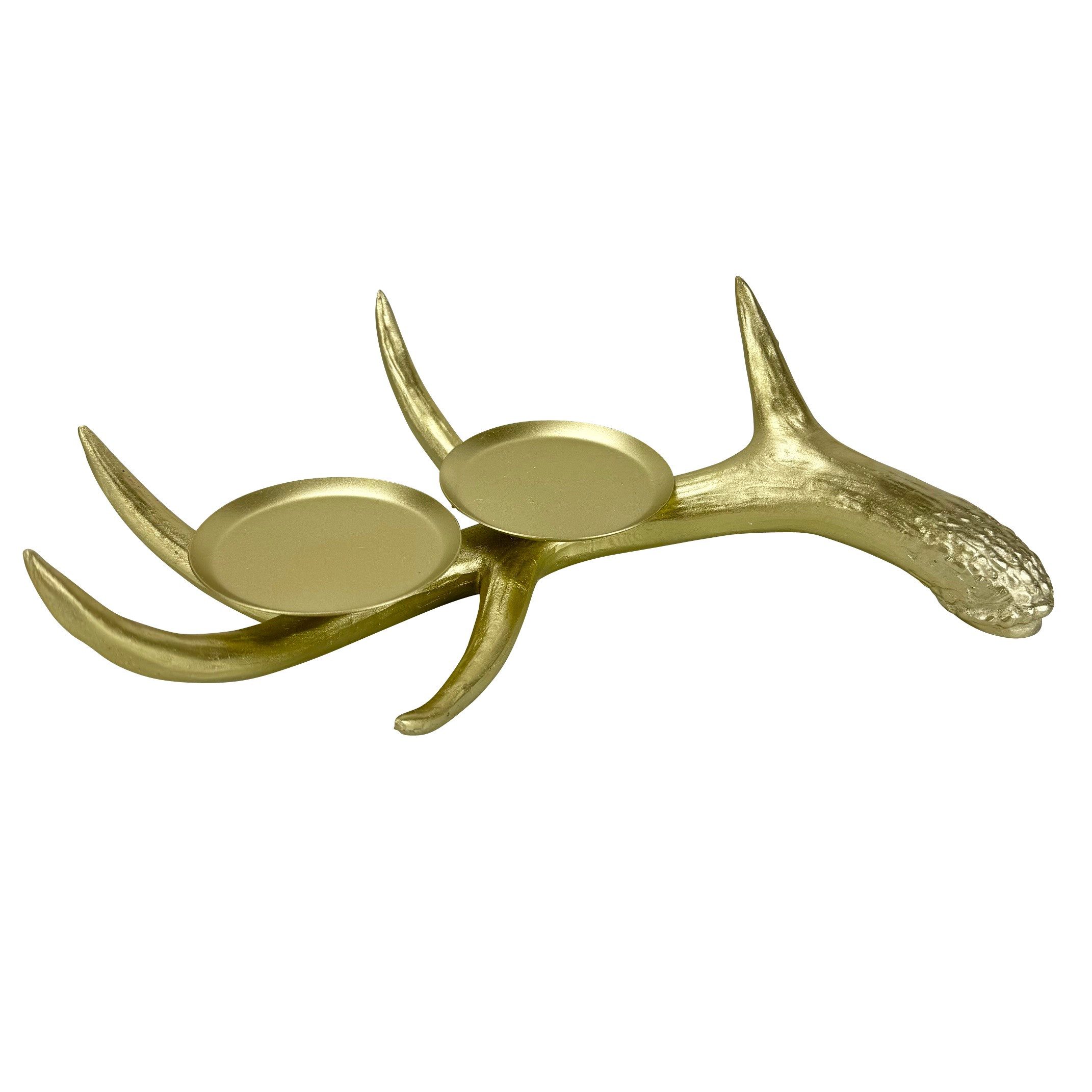 Online-Fuchs Kerzenhalter - Kerzenständer Hirschgeweih - Vintage Optik - 31 günstig online kaufen