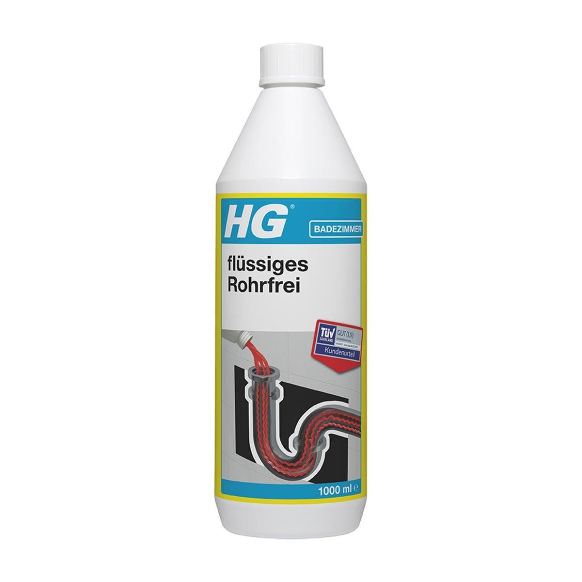 HG HG flüssiges Rohrfrei 1L (1er Pack) Rohrreiniger