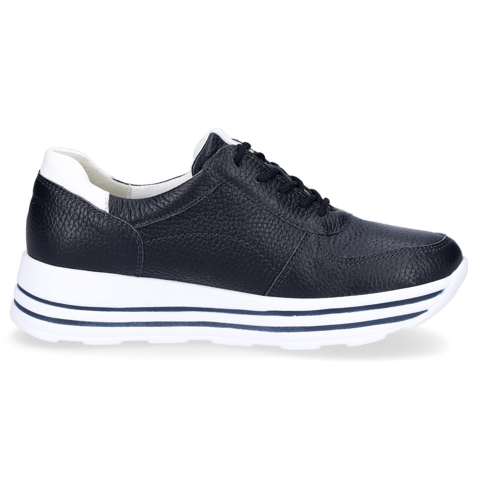 Waldläufer Waldläufer Damen Leder Sneaker blau Sneaker