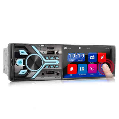 XOMAX XM-V426 Autoradio mit 4 Zoll Bildschirm, Bluetooth, 2x USB, SD, 1 DIN Autoradio