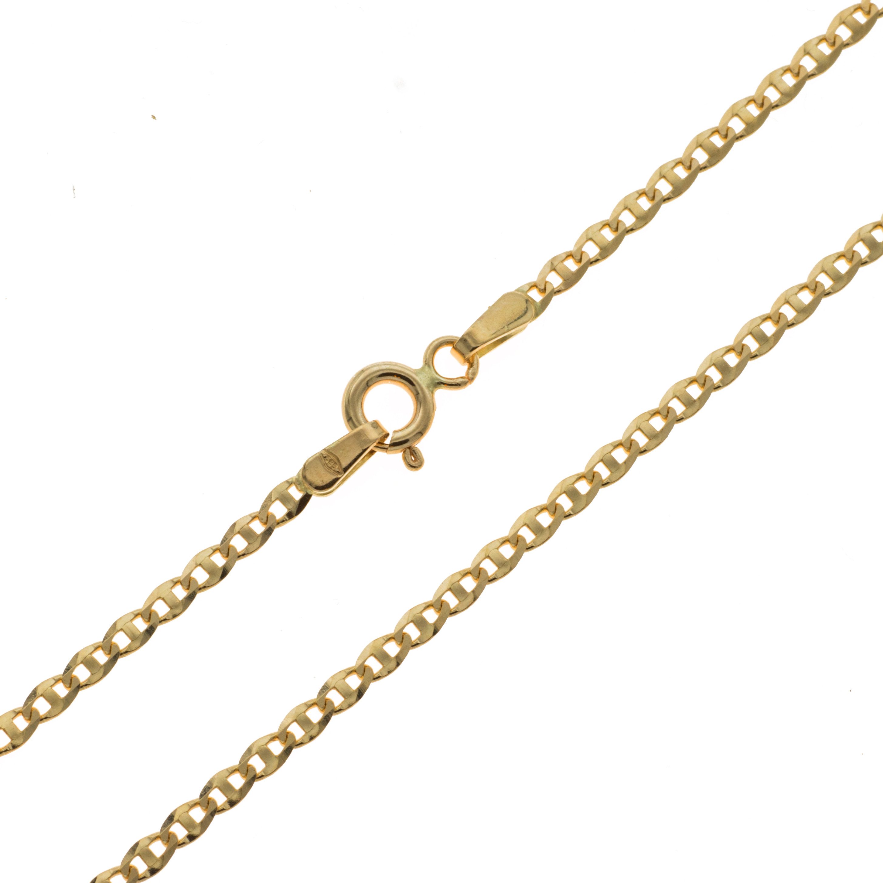 Goldkette Kette aus 585 Gold 14 Karat Traversino 1,9 mm Breite