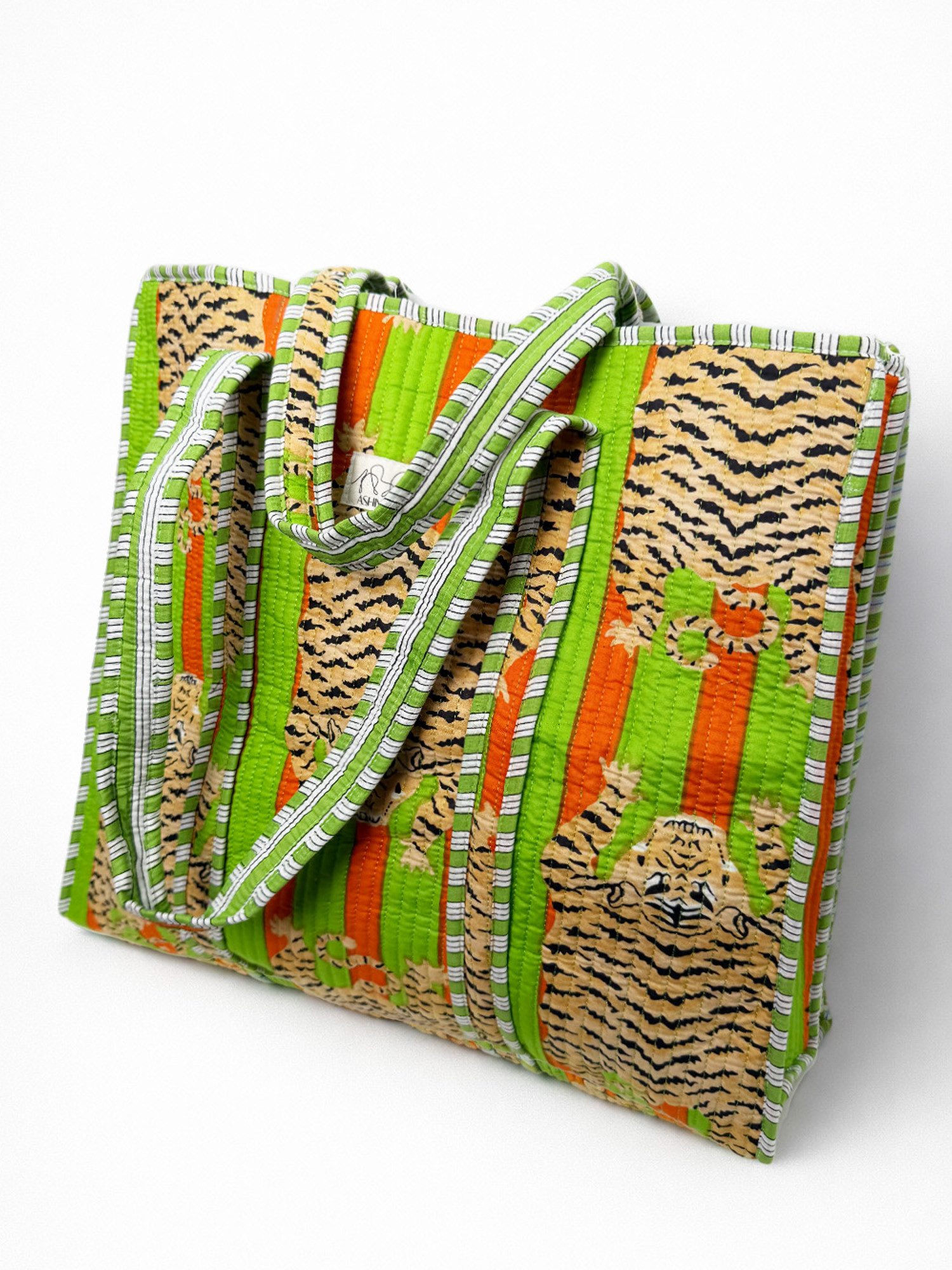 ASHINDIA Shopper Tote Bag Gesteppt