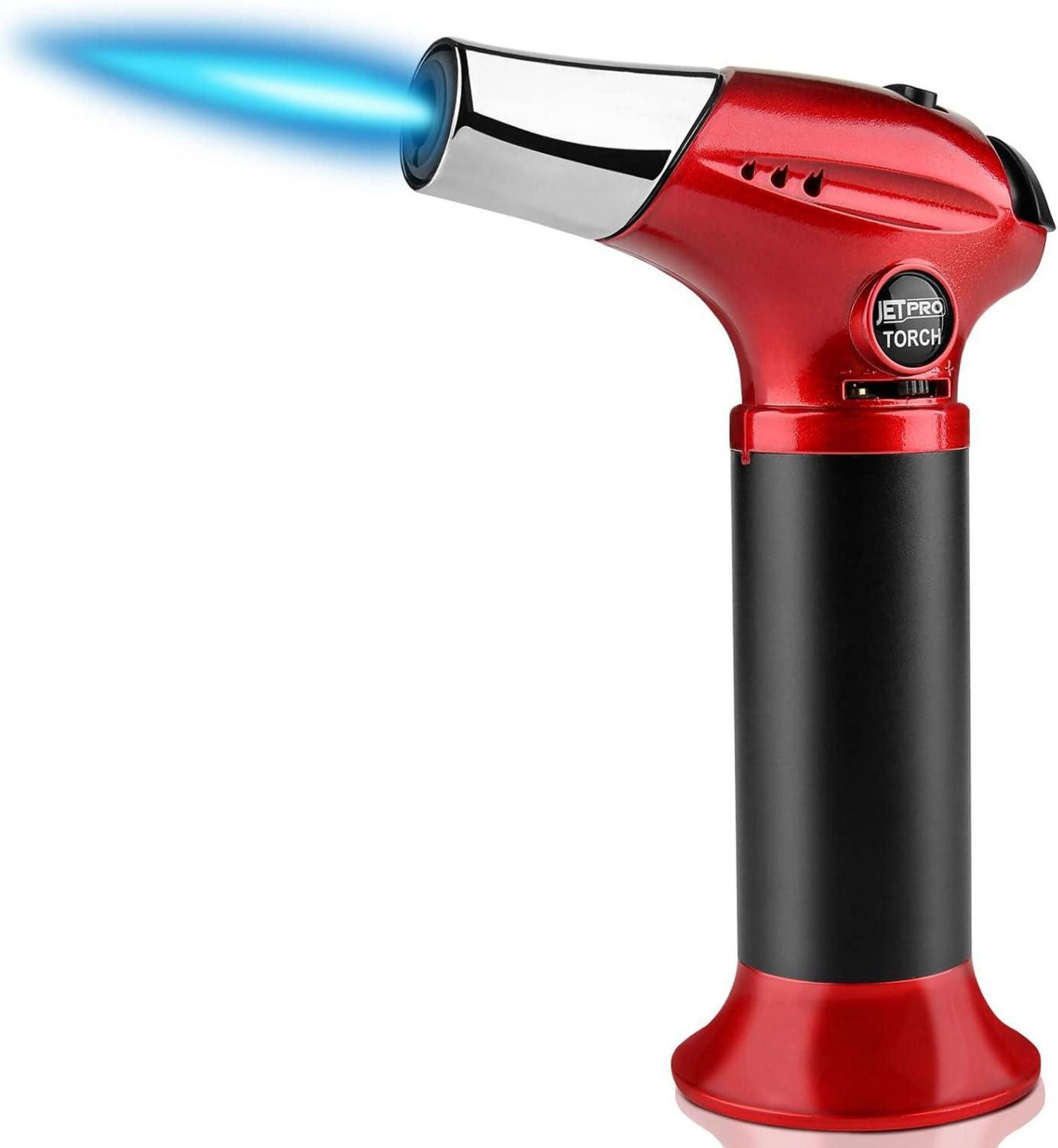 Feuerzeuge Butan Fackel Küche Feuerzeug mit einstellbarer Flamme für Desserts