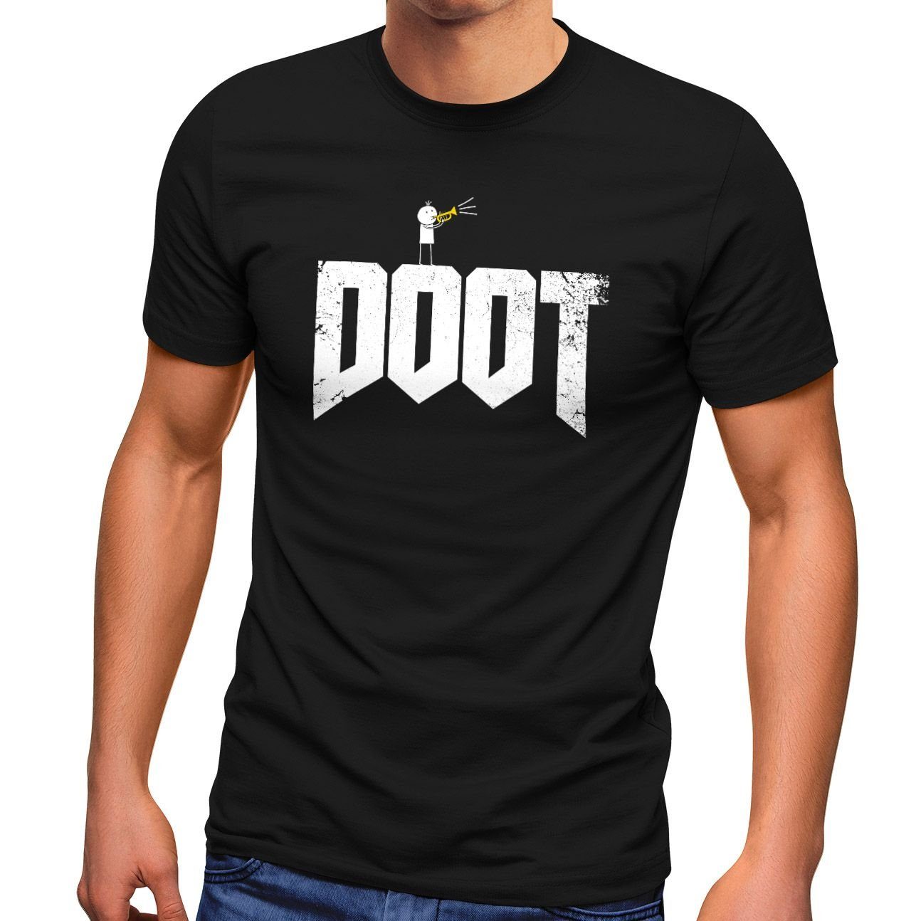 MoonWorks Print-Shirt »Herren T-Shirt Doot Parodie Computerspiel Videospiel  Ego Shooter Geschenk Gamer Zocker Fun-Shirt lustig Moonworks®« mit Print  online kaufen | OTTO