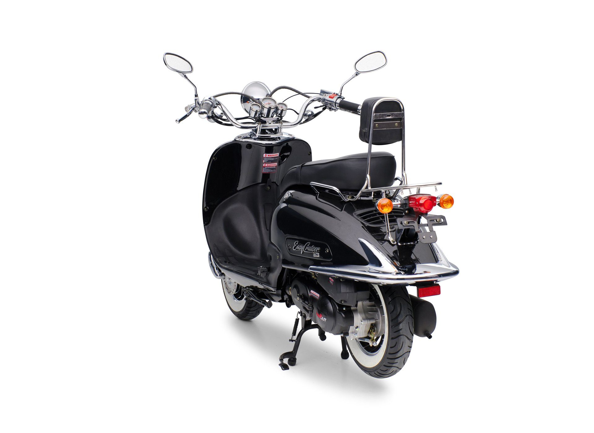 km/h, Schwarz 5, Eco, Retro Roller 50 Easycruiser 45 Motorroller Burnout ccm, Euro