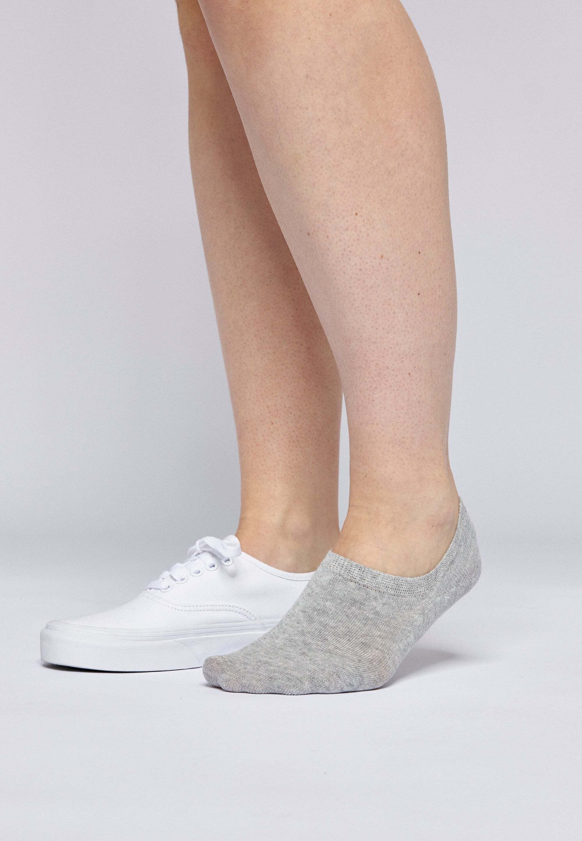 SNOCKS Füßlinge Invisible Socks Sneaker Socken Damen & Herren (6-Paar) aus Bio-Baumwolle, mit Anti-Rutsch-Pad und unsichtbar in den Schuhen – Bild 5 von 5