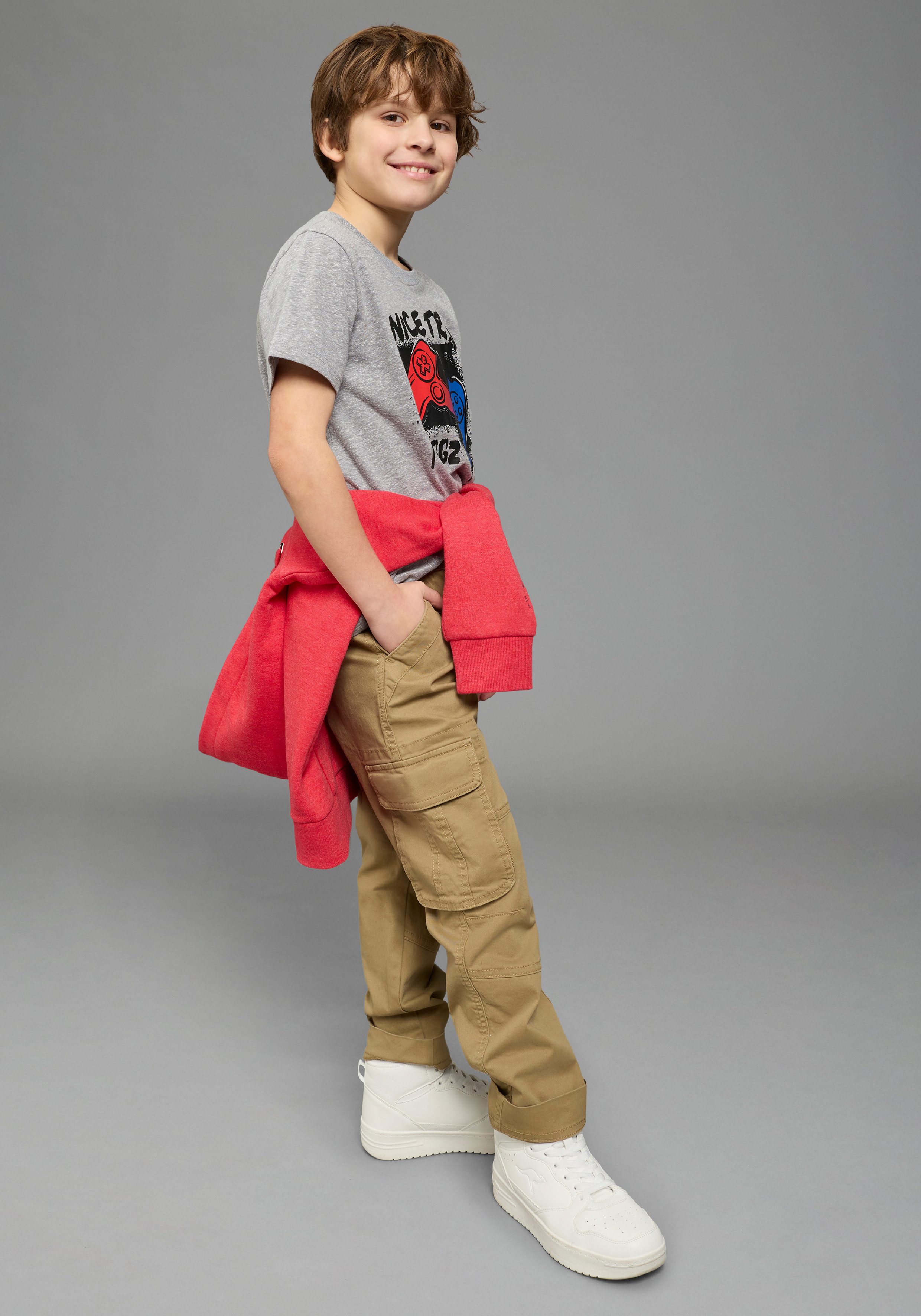 KIDSWORLD T-Shirt Gamer-Druck: NICE TRY, cooler Gamer-Print – Bild 4 von 5
