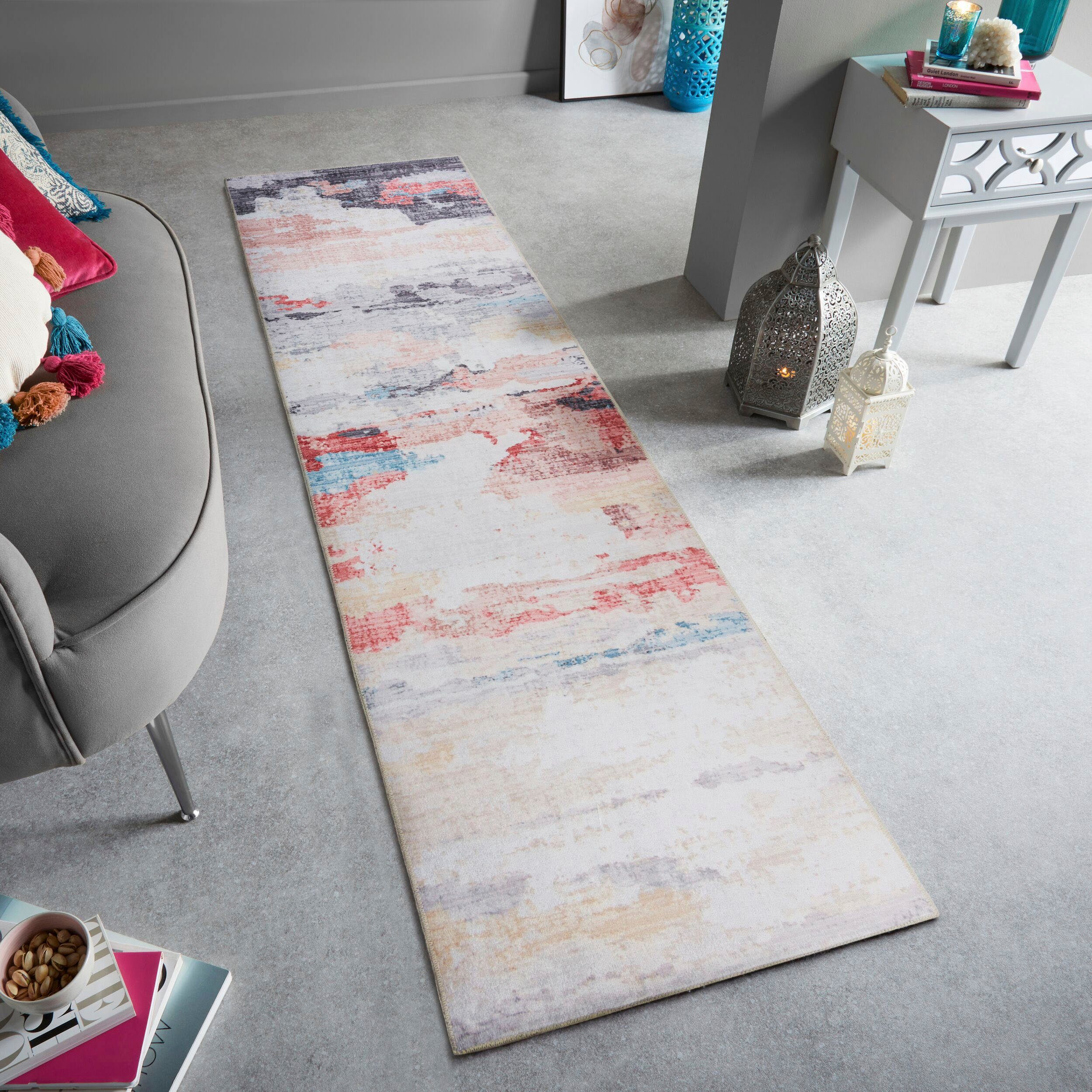 Teppich WENTWORT, FLAIR RUGS, rechteckig, Höhe: 2 mm, Faltbar mit  Tragetasche | Kurzflor-Teppiche